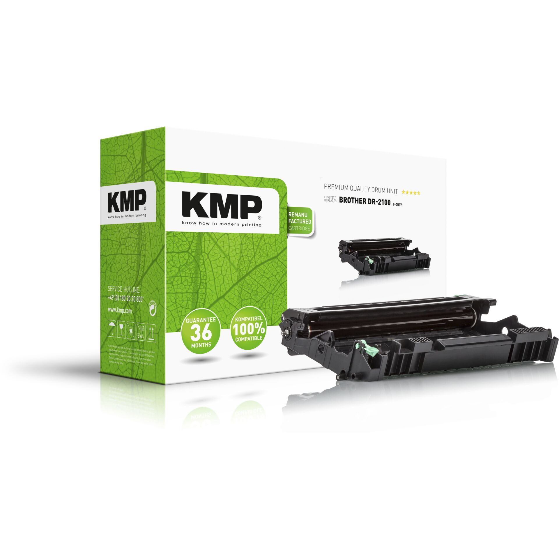 KMP B-DR17 Drum Unit compatible with Brother DR-2100