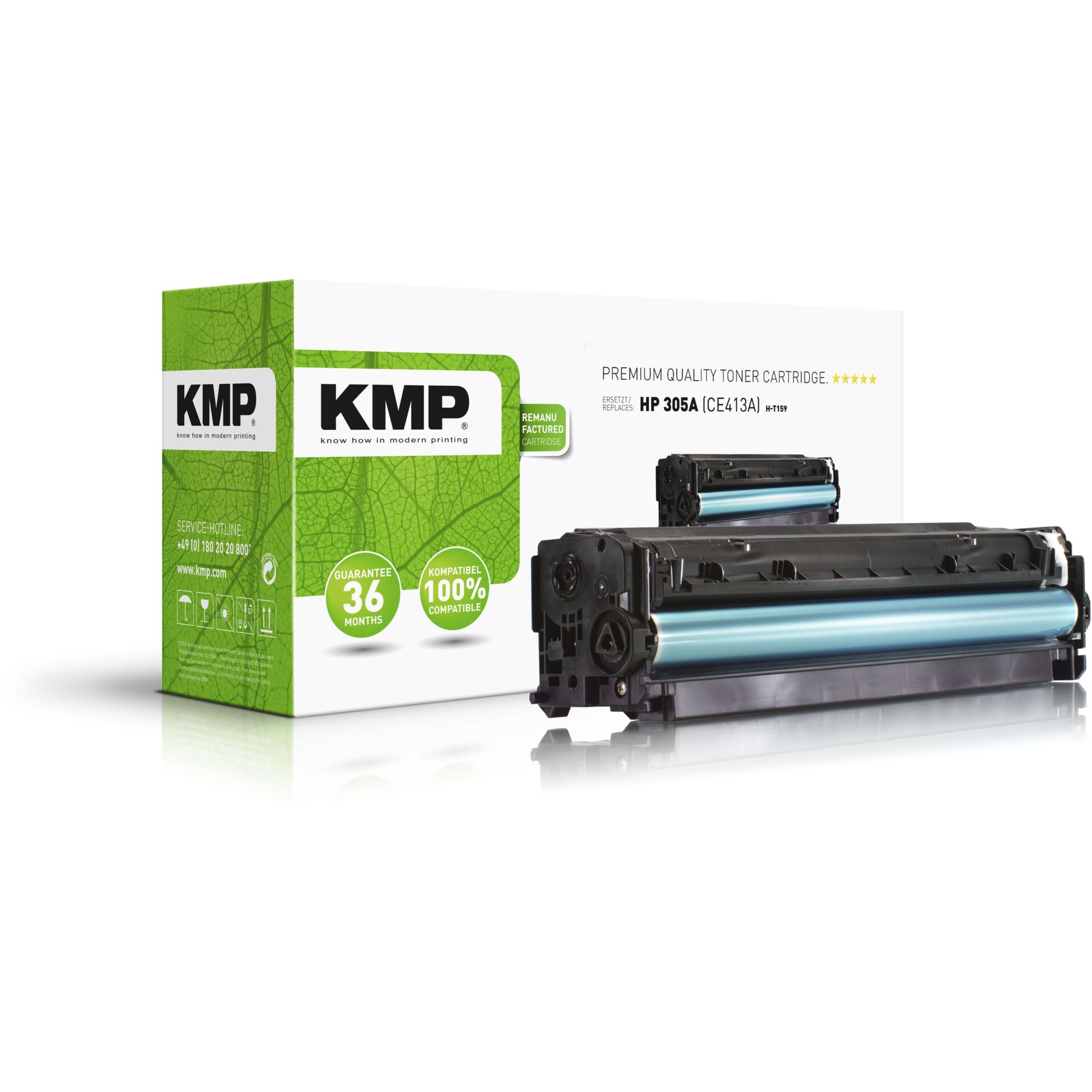 KMP H-T159 Toner magenta compatible with HP CE 413 A