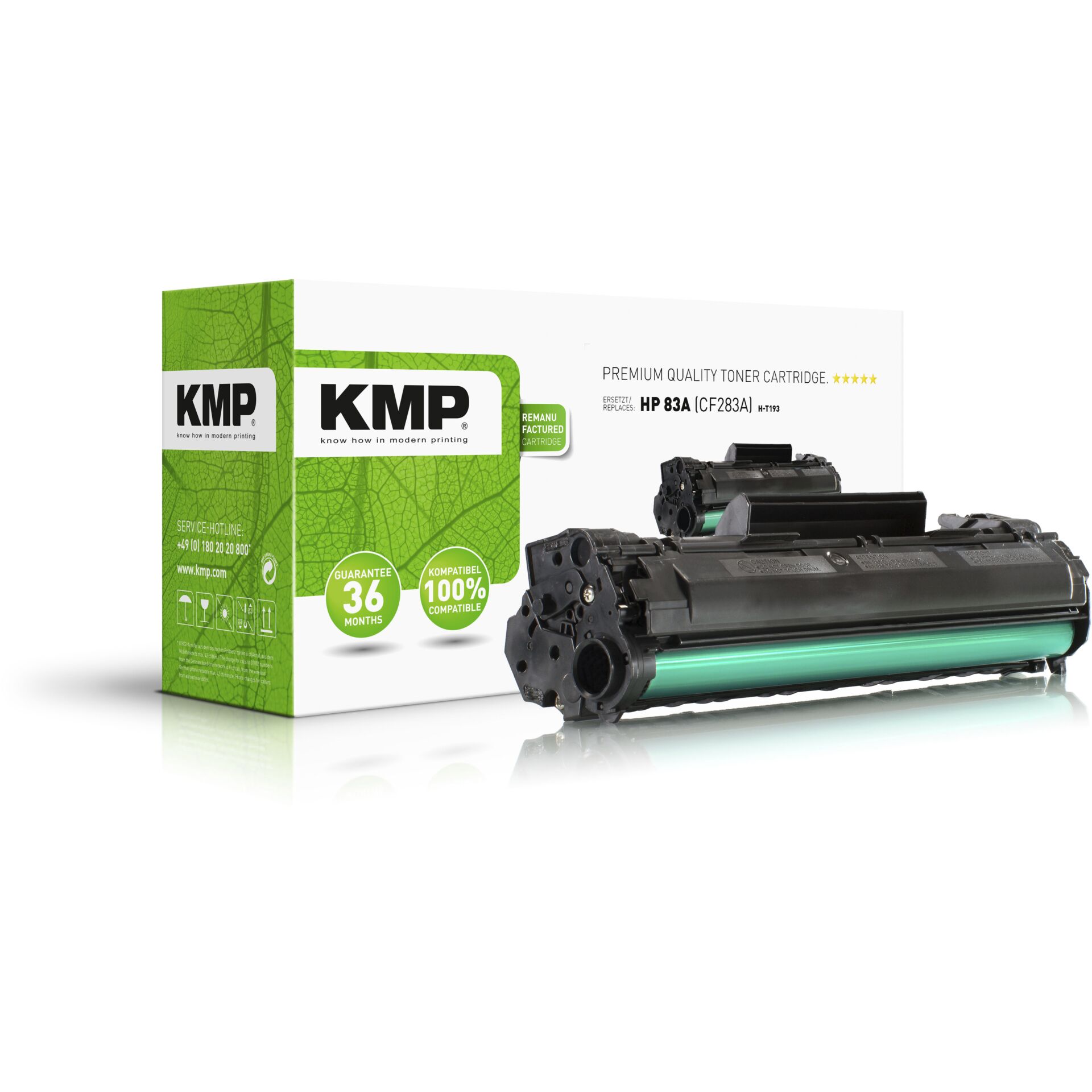 KMP H-T193 Toner black compatible with HP CF 283 A