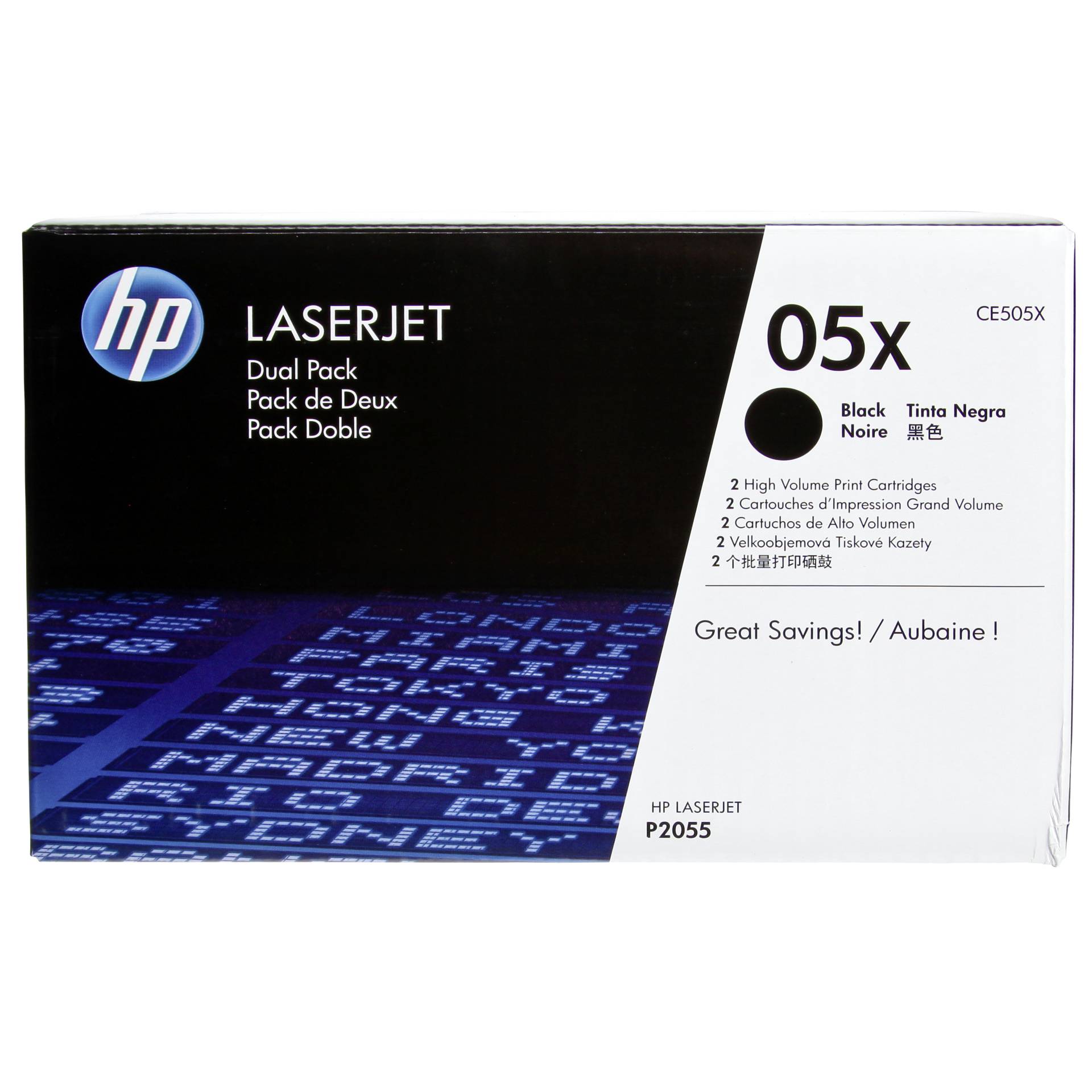 HP Toner CE 505 XD Twin Pack black No. 05 X