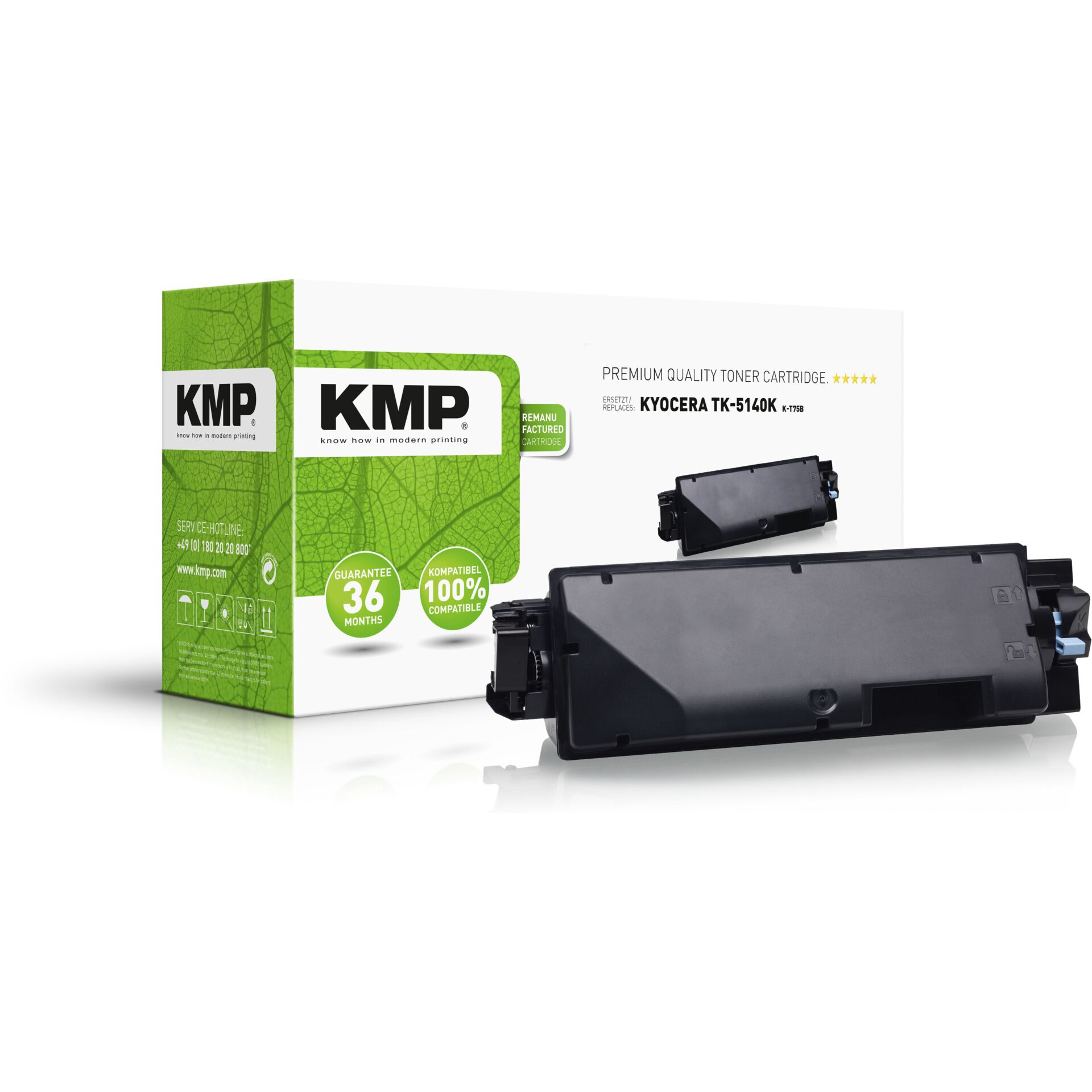 KMP K-T75B Toner black compatible w. Kyocera TK-5140 K