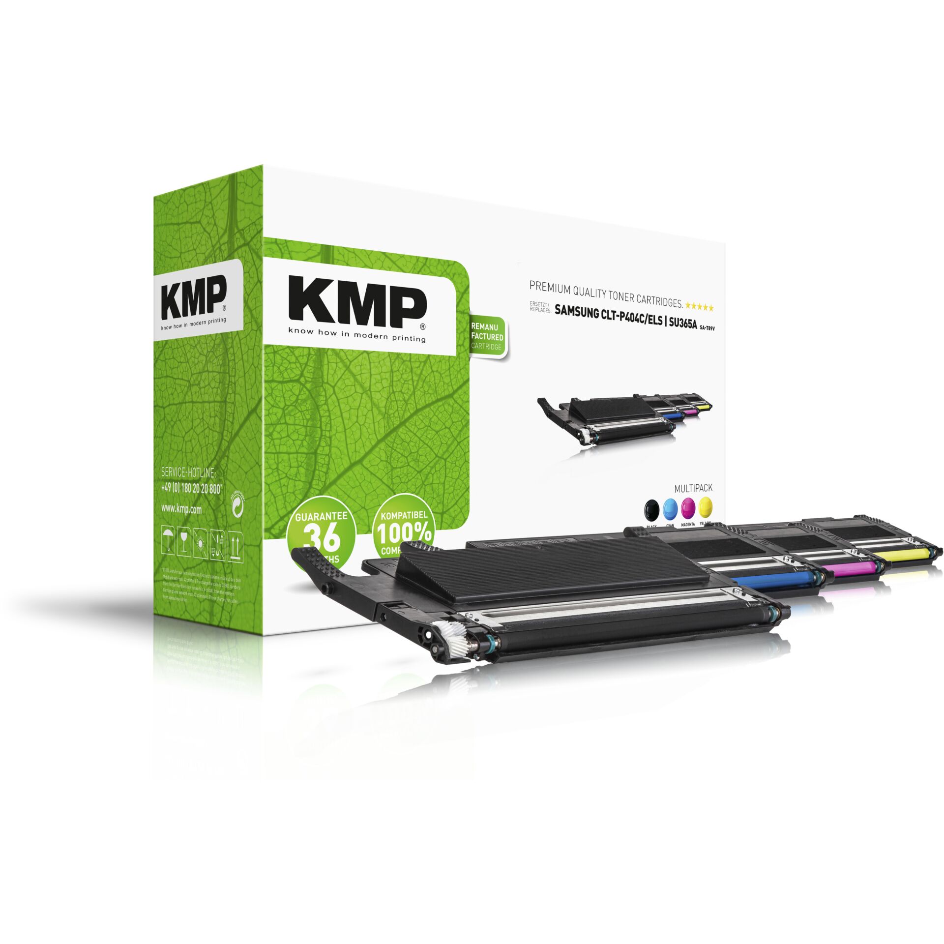 KMP SA-T89V Toner Multipack compatible w. Samsung CLT-P404C