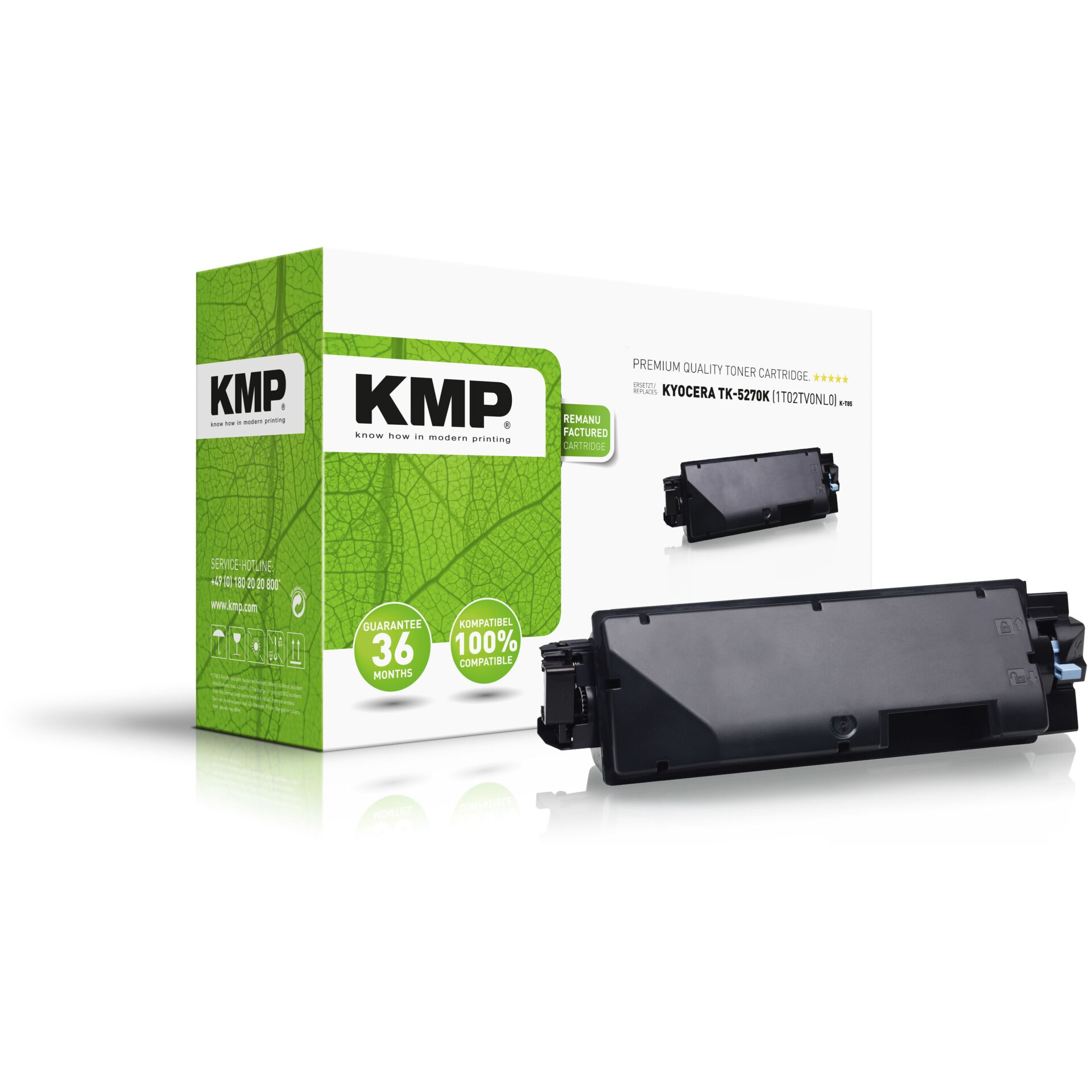 KMP K-T85 Toner black compatible w. Kyocera TK-5270 K