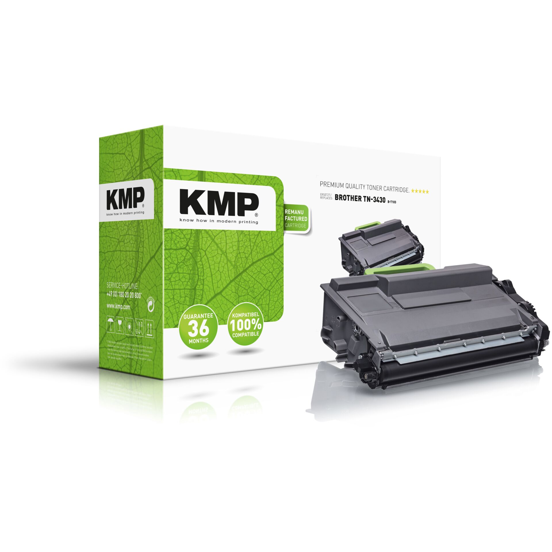 KMP B-T103 Toner black compatible with Brother TN-3430