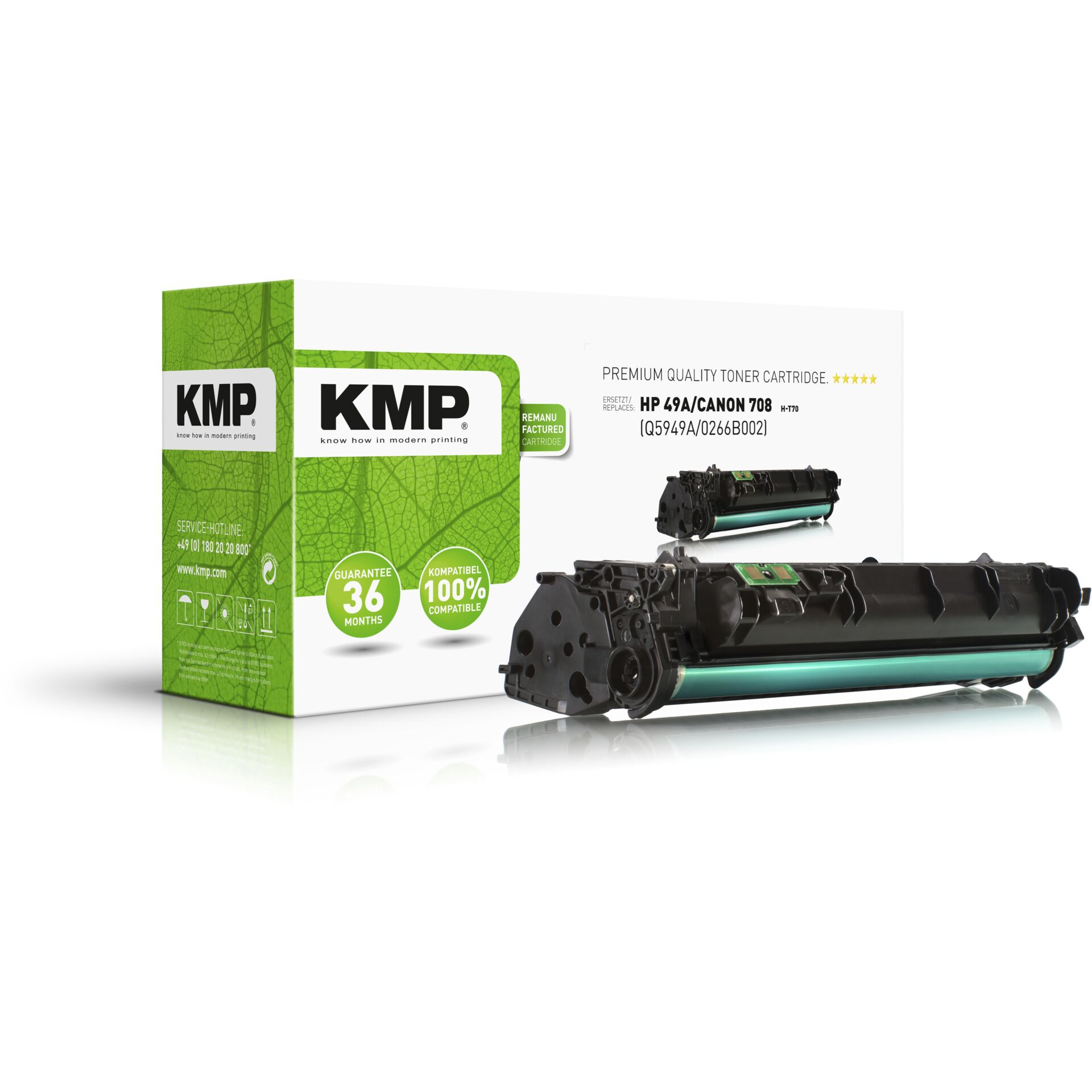 KMP H-T70 Toner black compatible with HP Q 5949 A