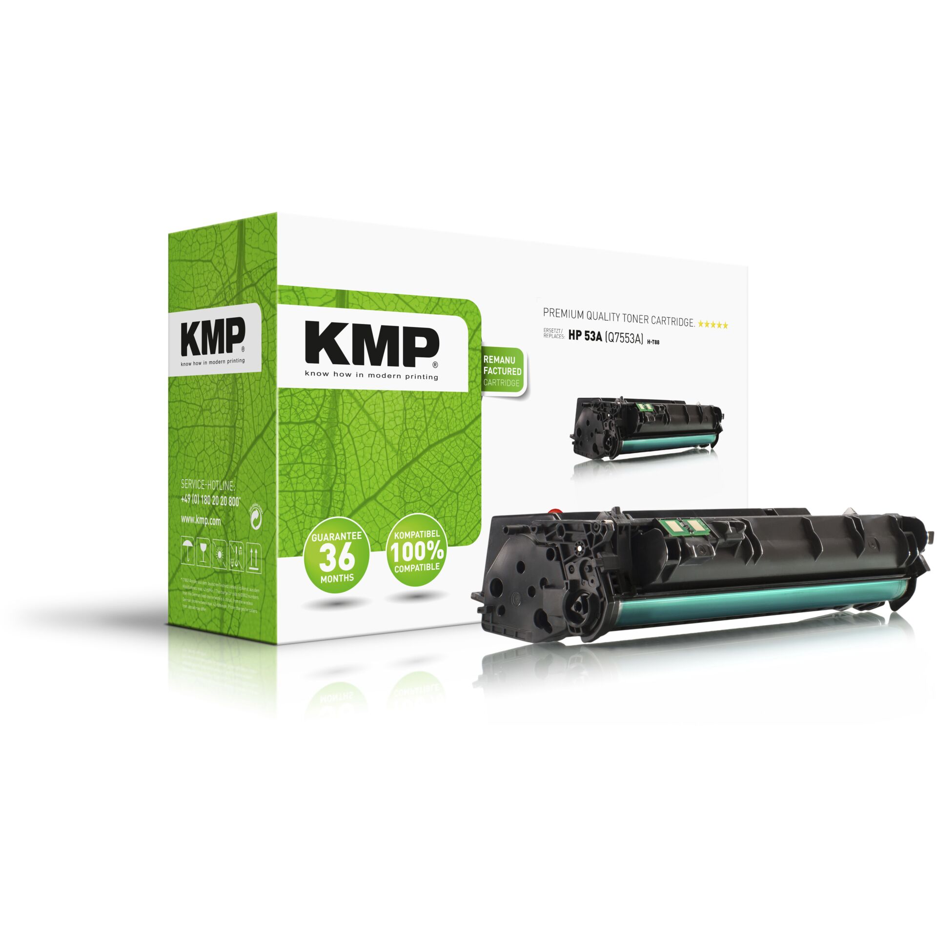KMP H-T88 Toner black XXL compatible with HP Q 7553 X