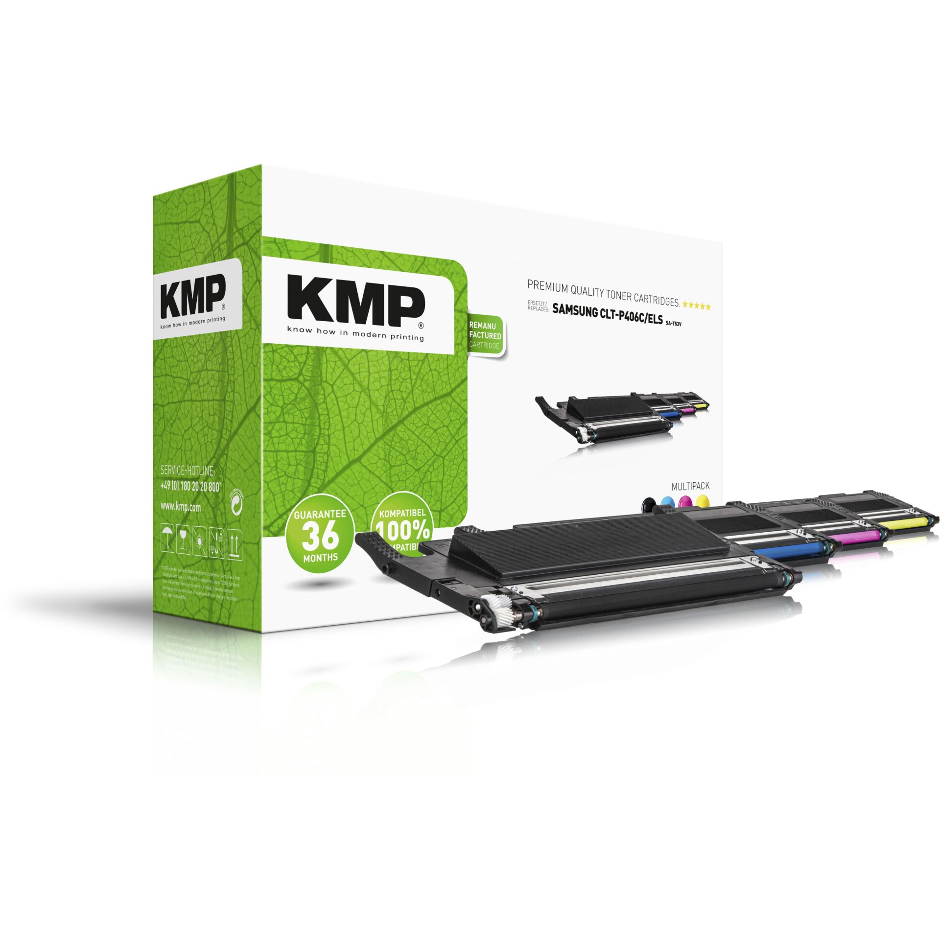 KMP SA-T53V Toner Multipack compatible to Samsung CLT-P406C