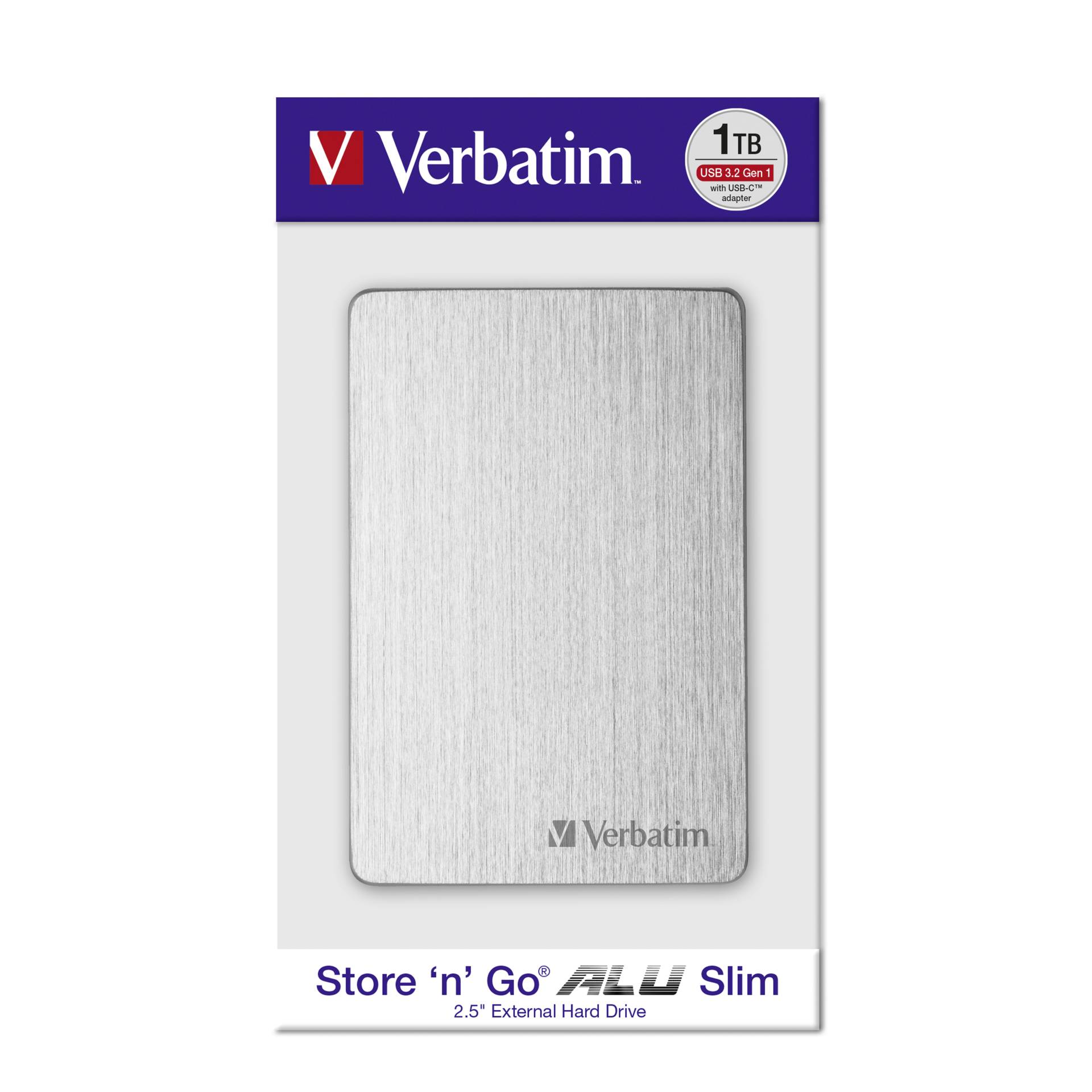 Verbatim Store n Go 2,5 ALU 1TB USB 3.2 Gen 1 Silver 53663