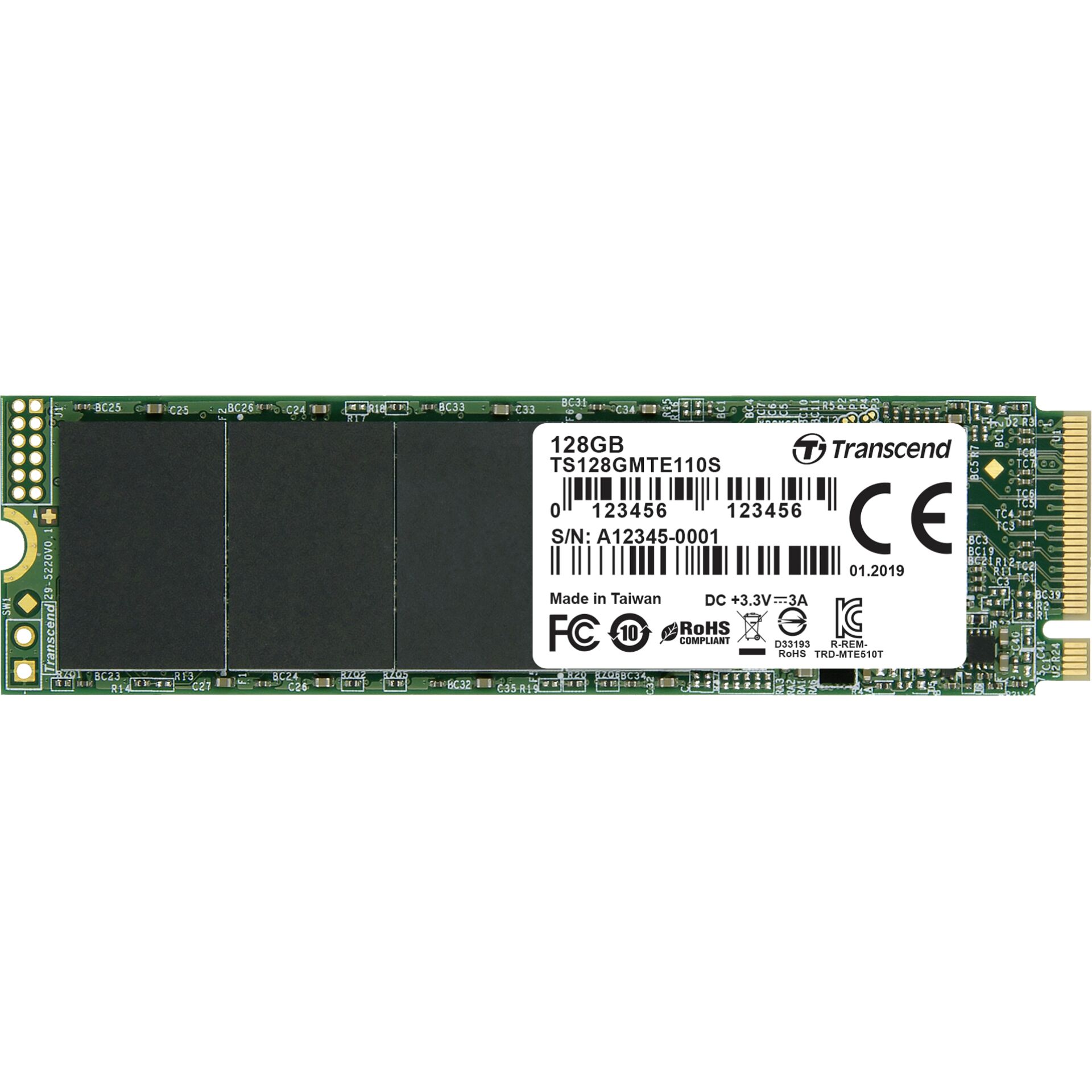 Transcend SSD MTE110S 128GB NVMe PCIe Gen3 x4