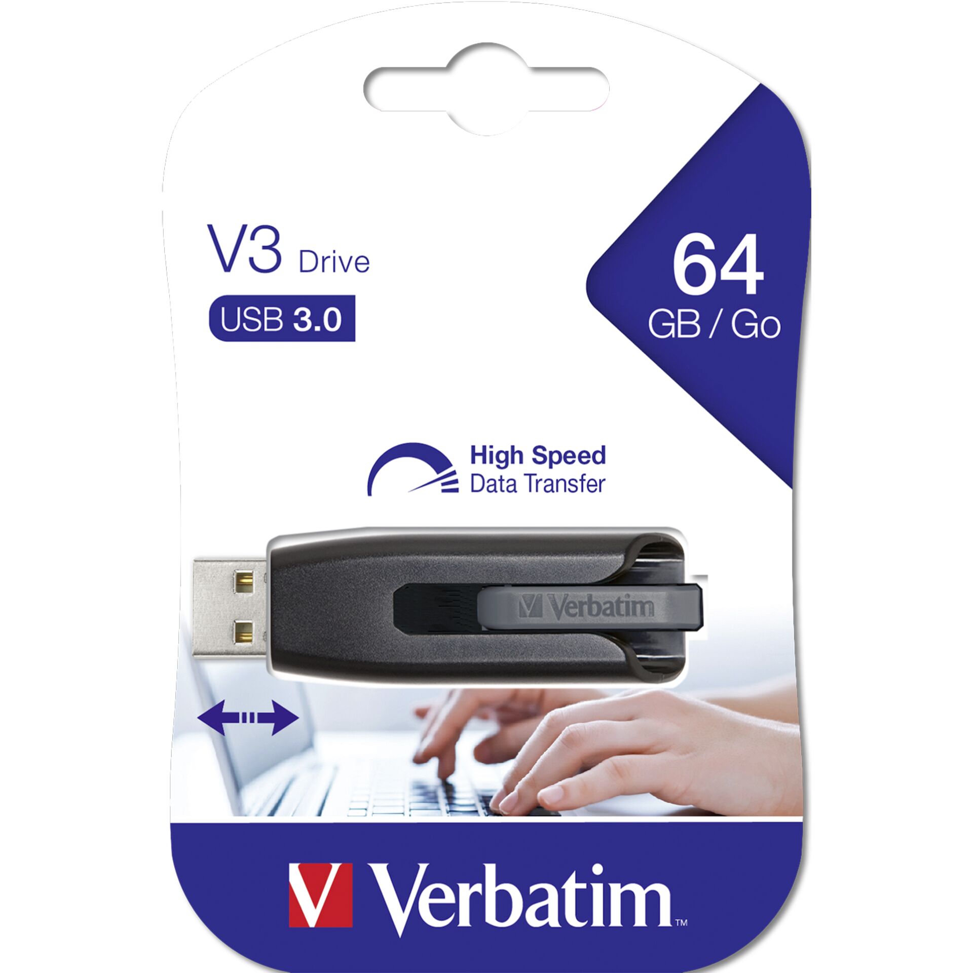 Verbatim Store n Go V3 64GB USB 3.0 grey 49174