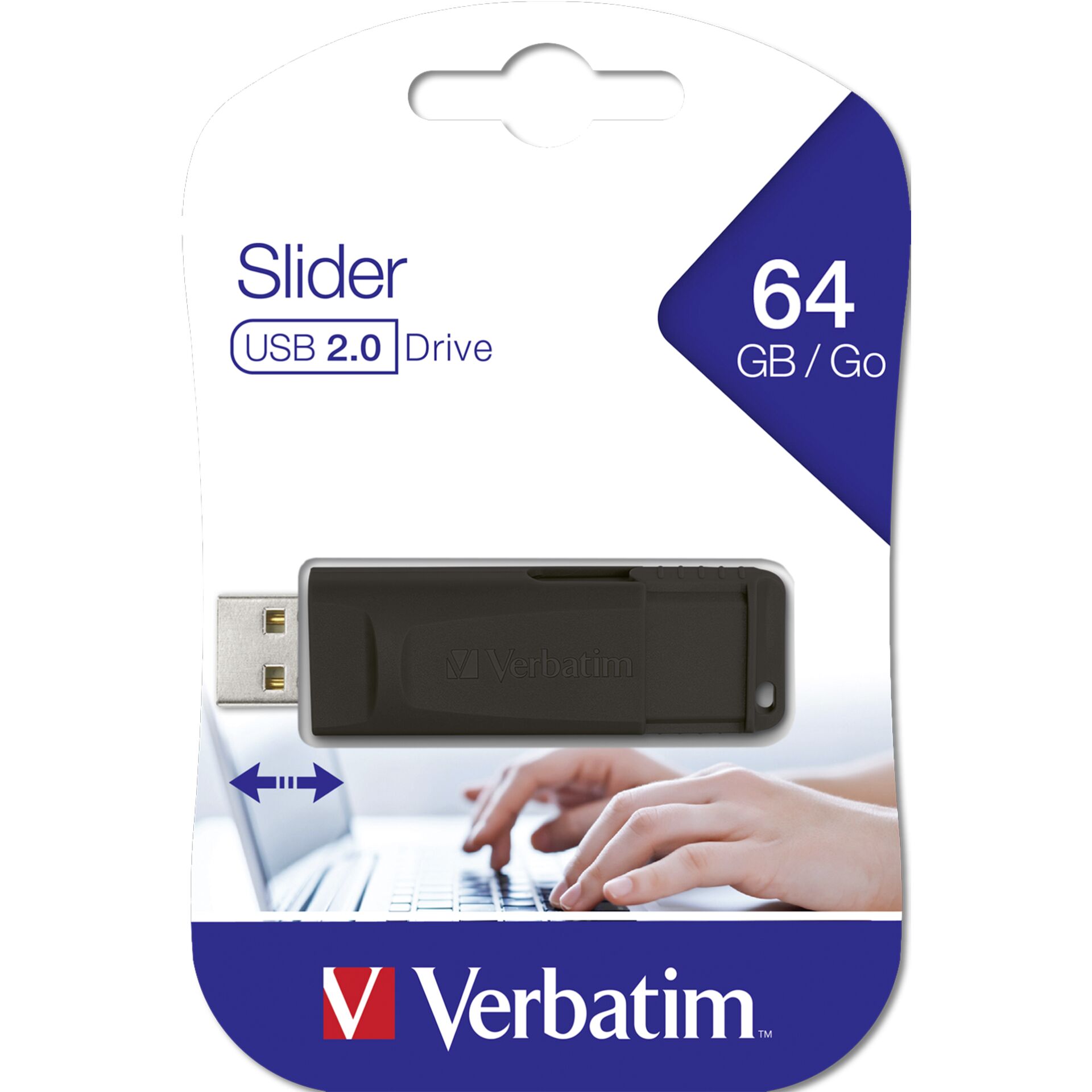 Verbatim Store n Go Slider 64GB USB 2.0