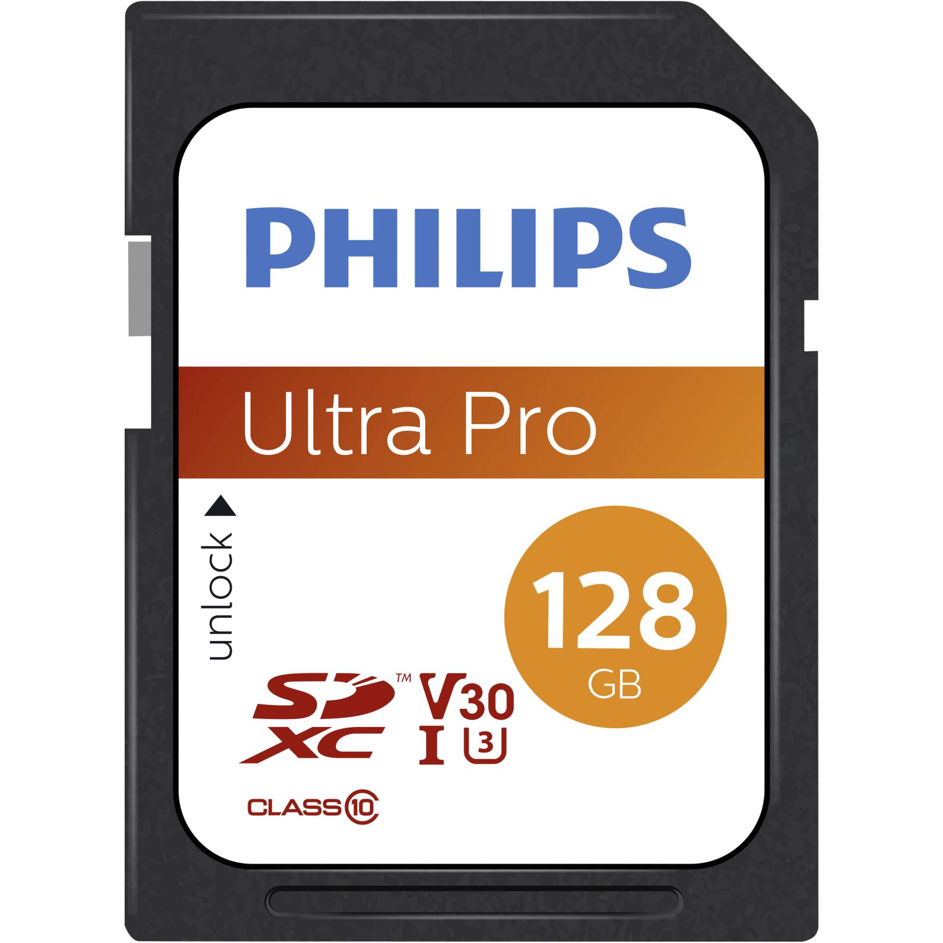 Philips SDXC Card 128GB Class 10 UHS-I U3 V30 A1