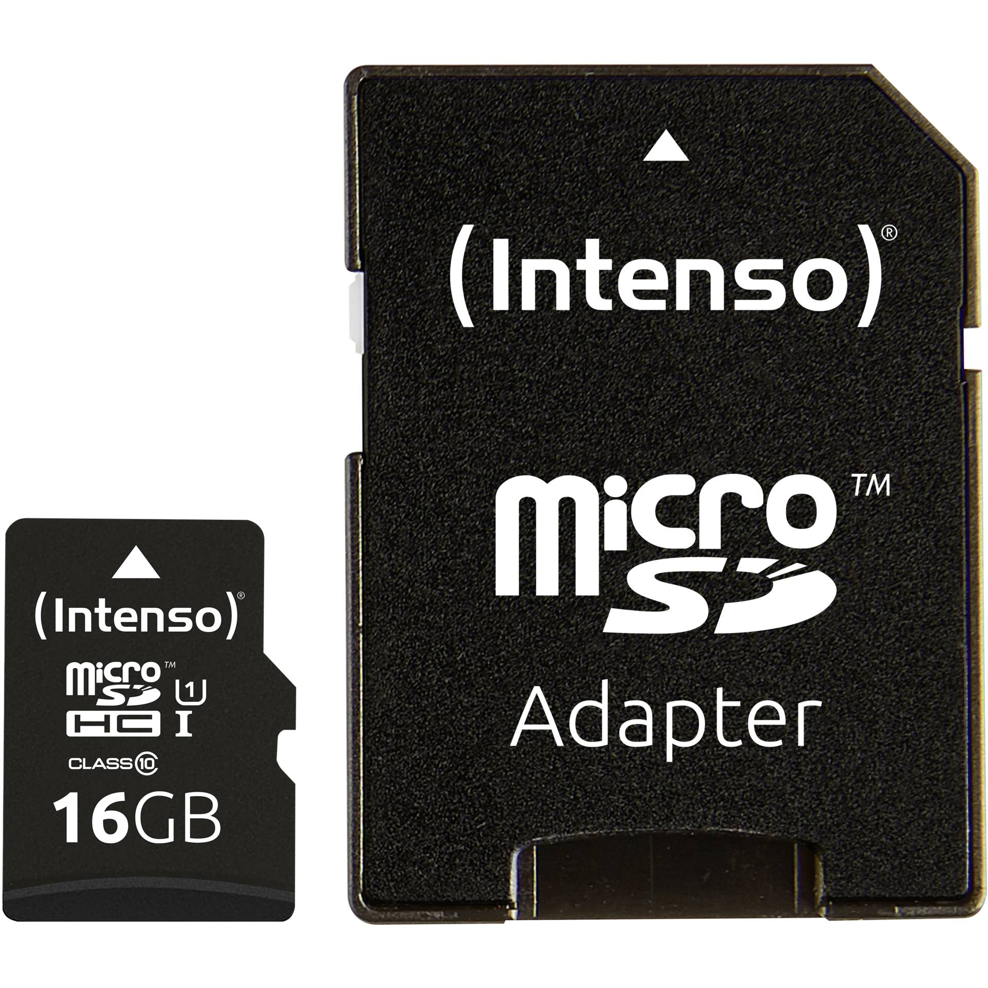 Intenso microSDHC Card 16GB C10 UHS-I Premium with Adapter