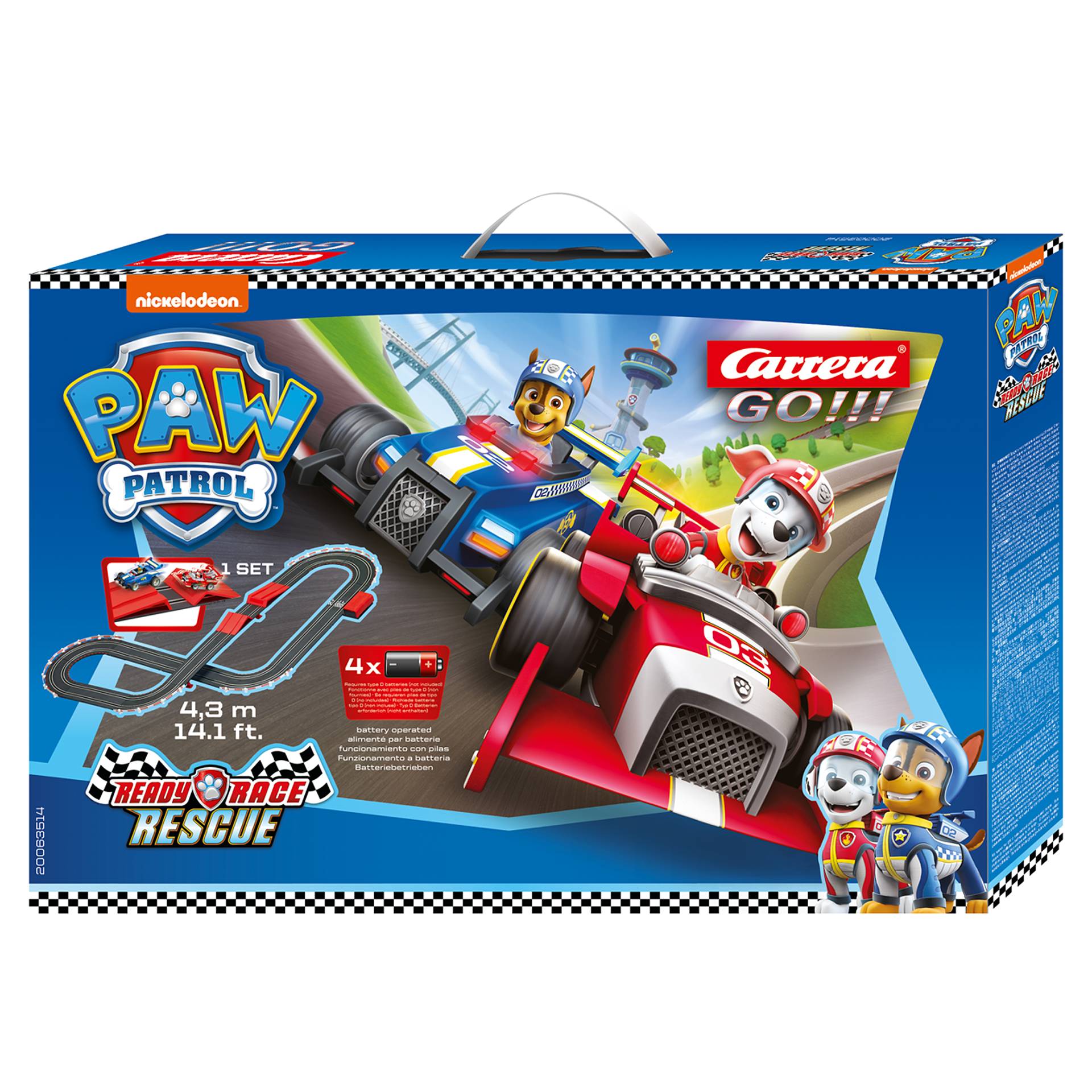 Carrera GO!!! 20063514 Paw Patrol - Ready,Race & Rescue