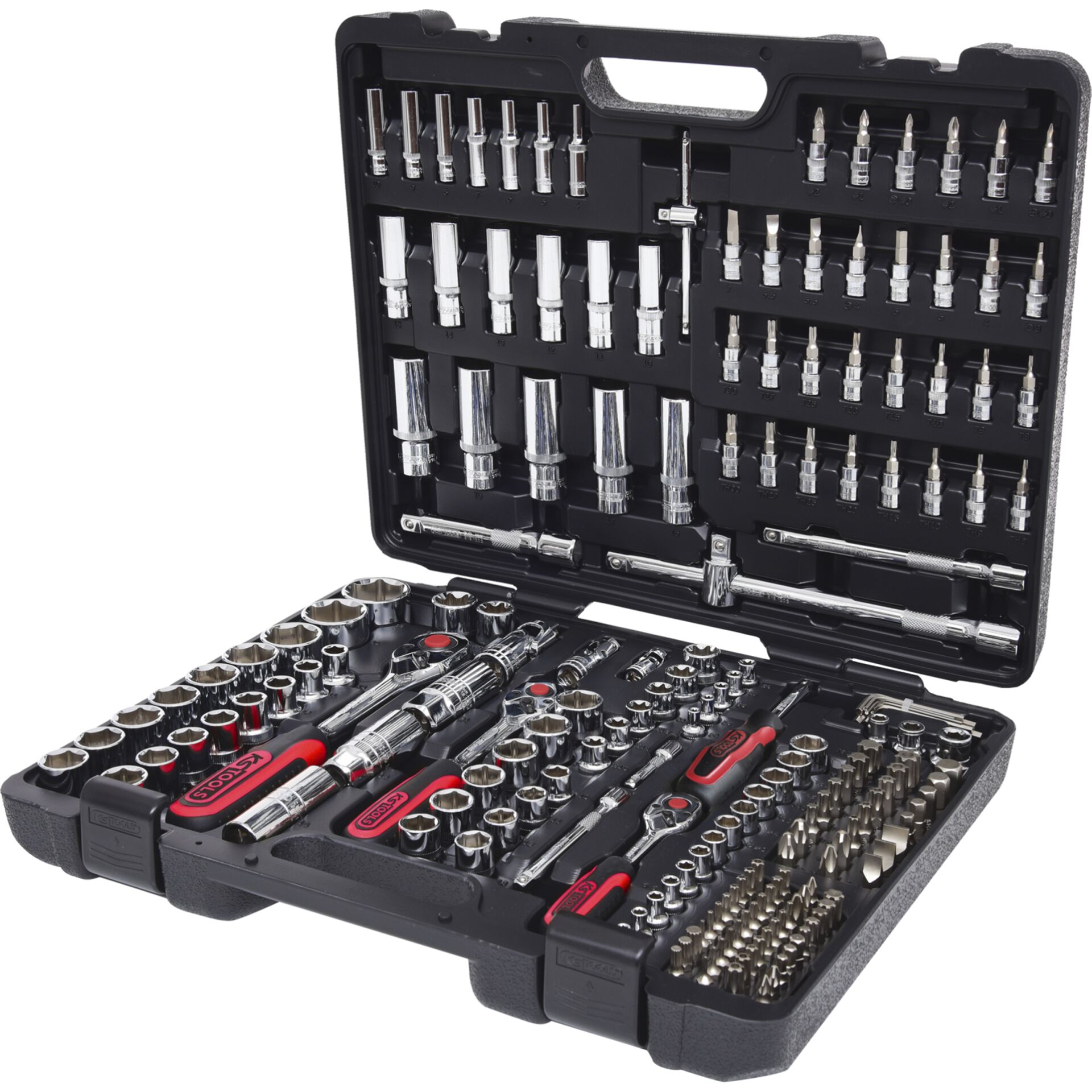 KS Tools 1/4 + 3/8 + 1/2 CHROMEplus Socket Set 195 pcs