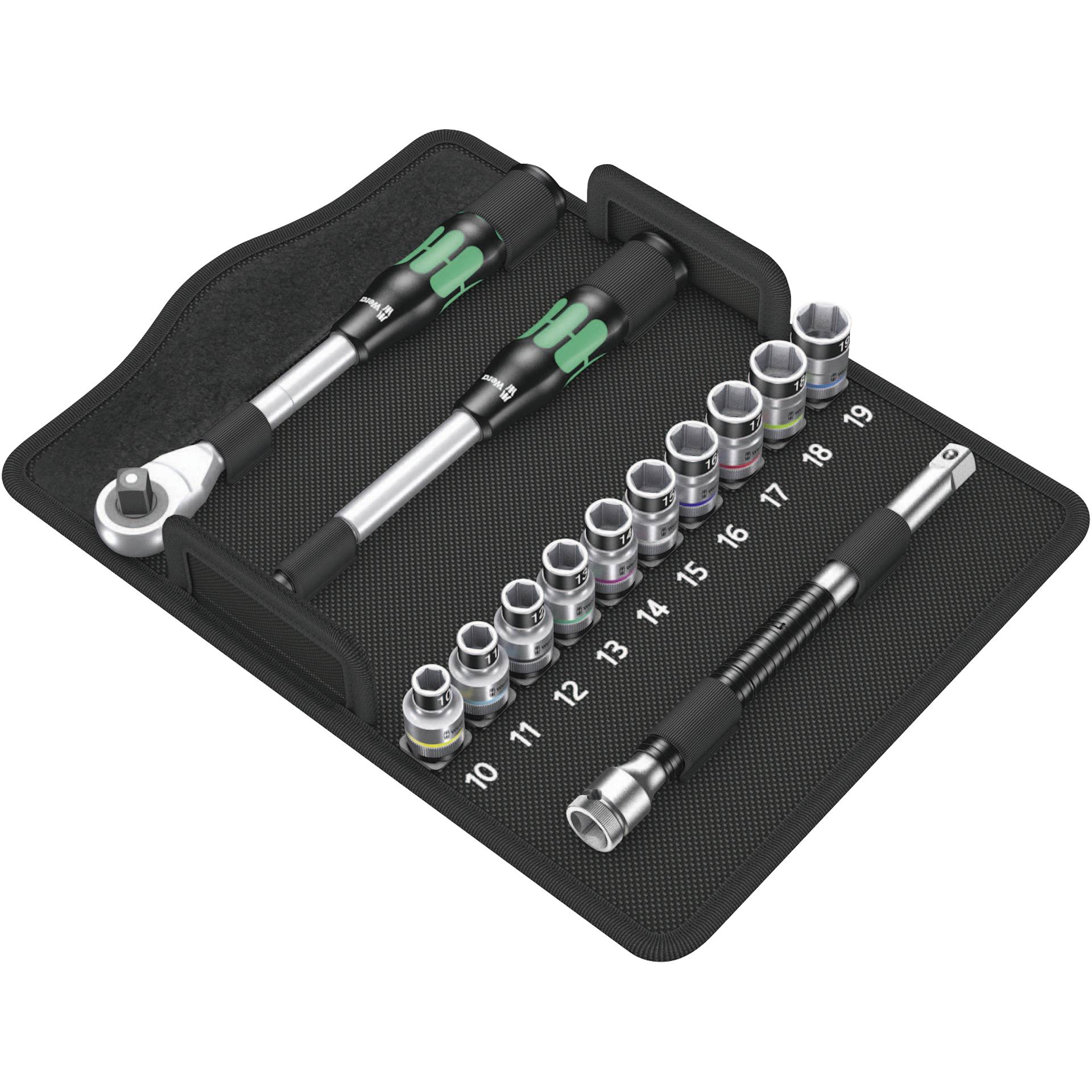 WERA 8006 SC 1 Zyklop Hybrid Ratchet set 1/2 drive metric