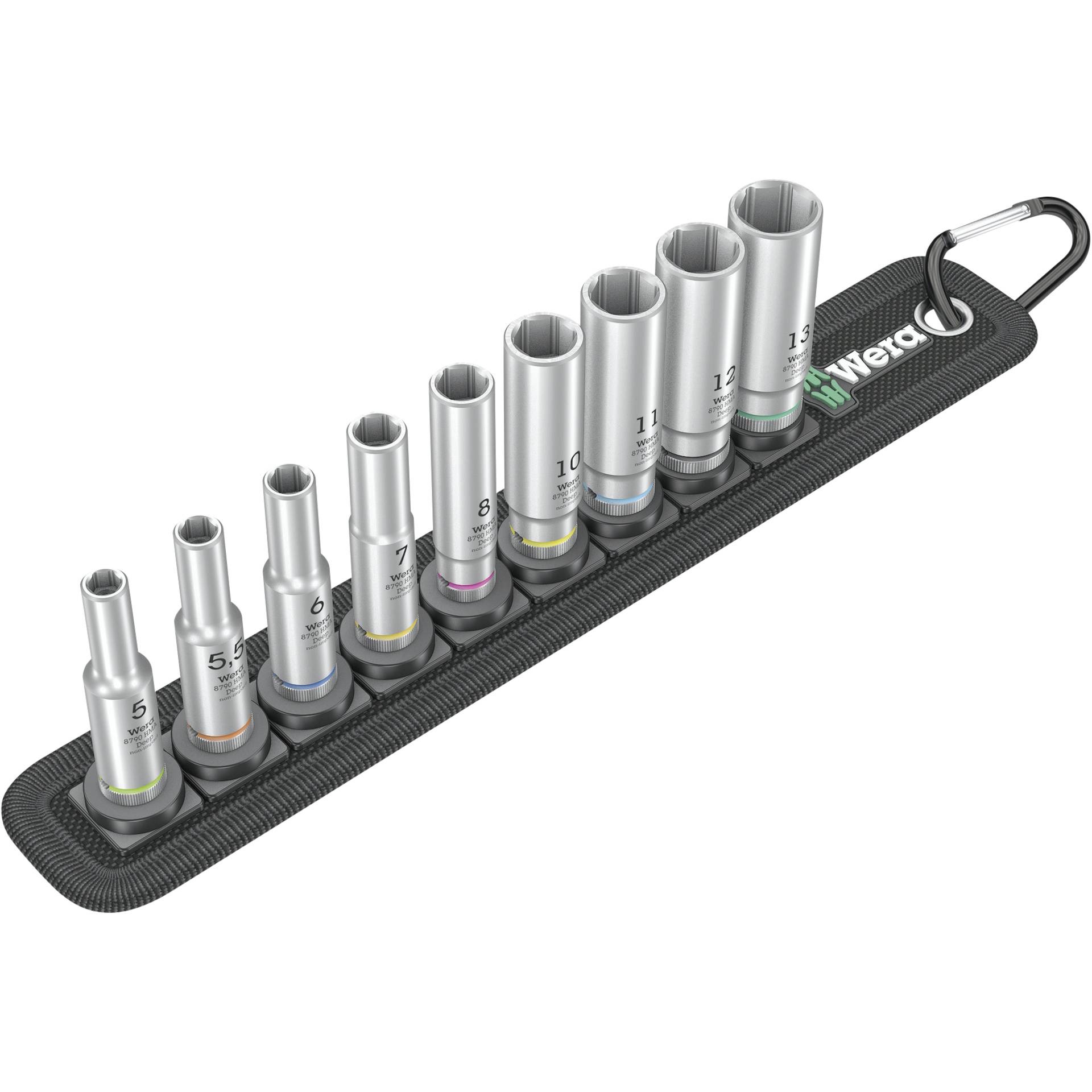 WERA Belt A Deep 1 socket set, 1/4 drive