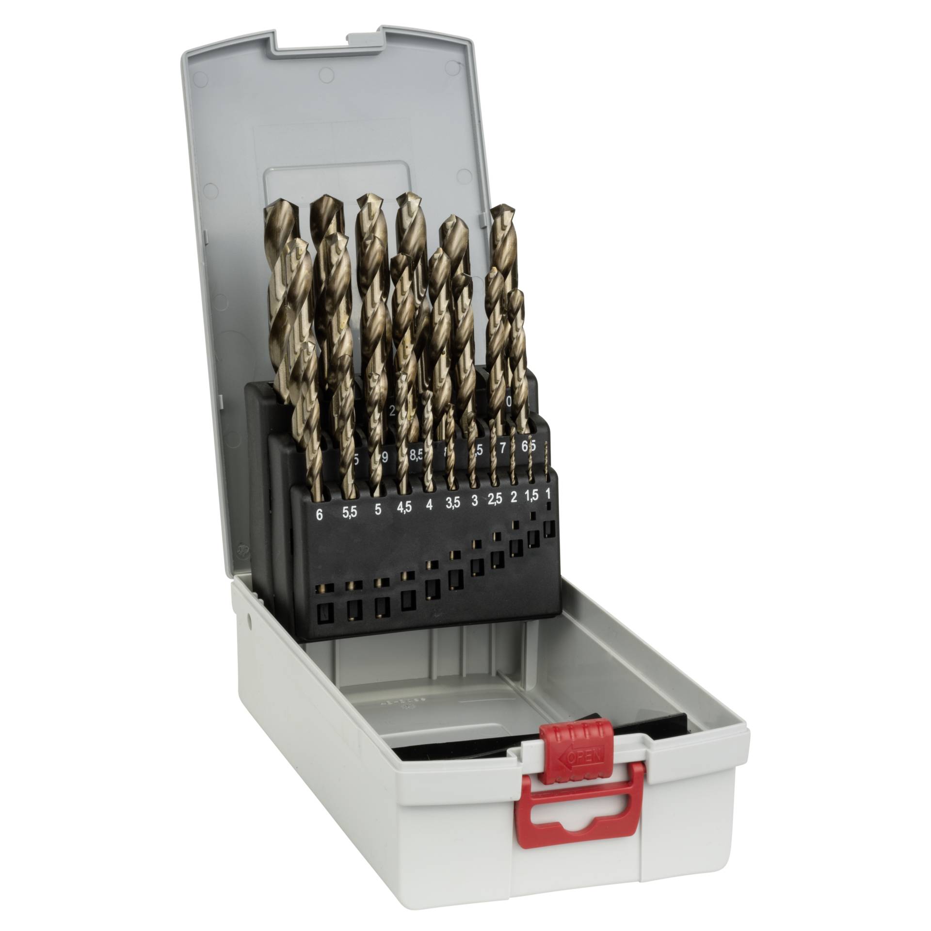Bosch metal drill set HSS-Co w. Box 25 pcs 1,0-13,0 mm
