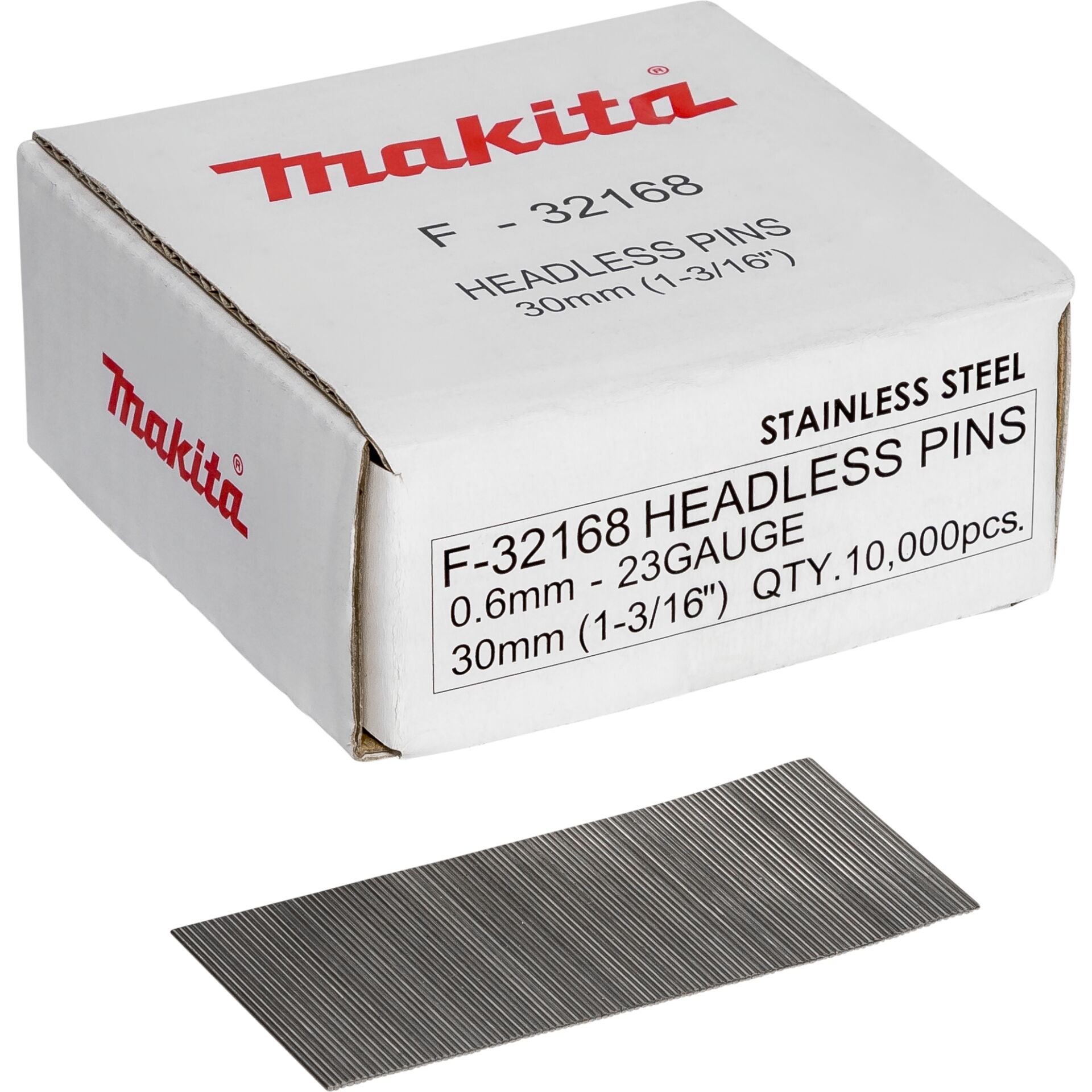Makita Pins 0,6 x 30mm Inox F-32168 10000 pcs