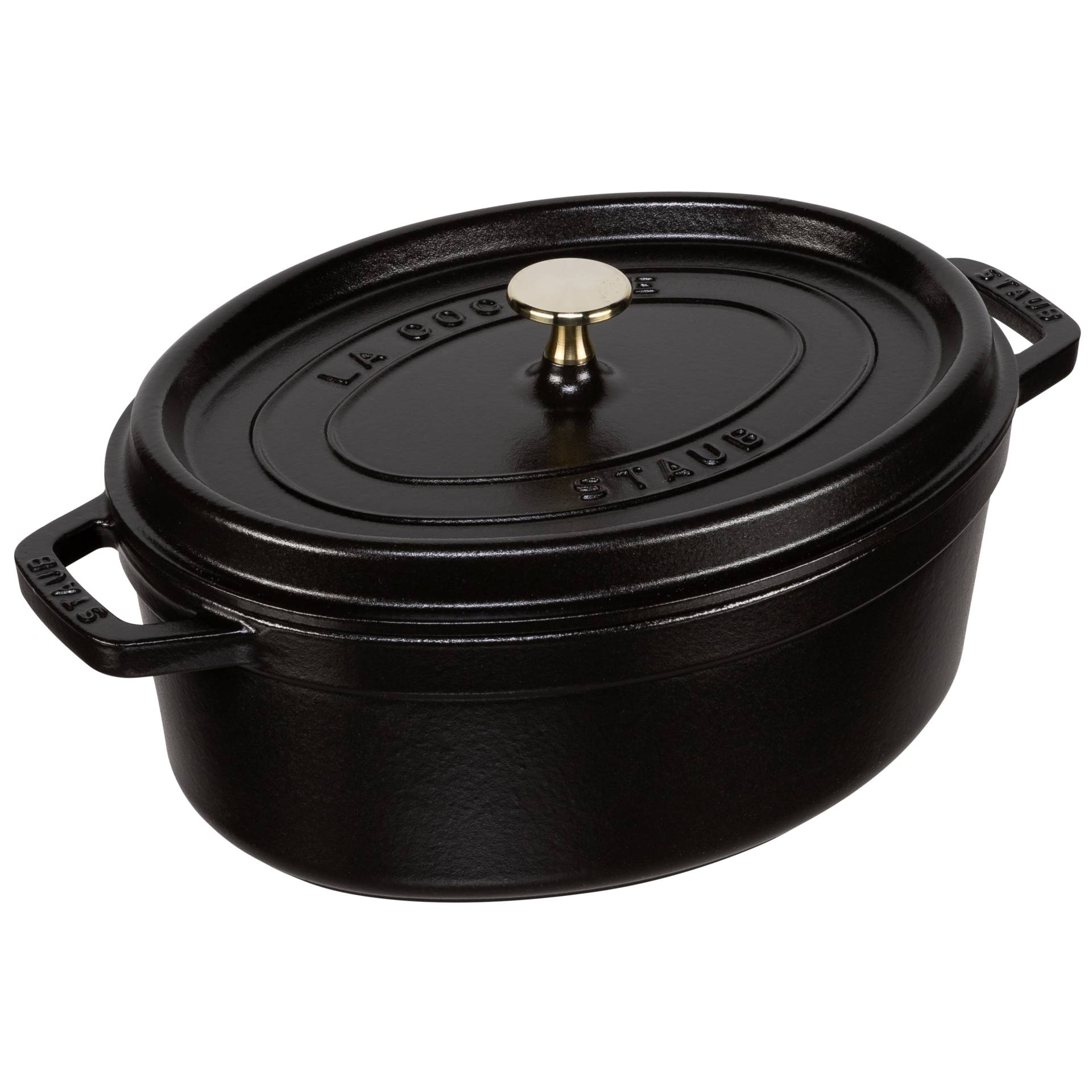Staub Oval Cocotte, 29cm Black, Cast Iron
