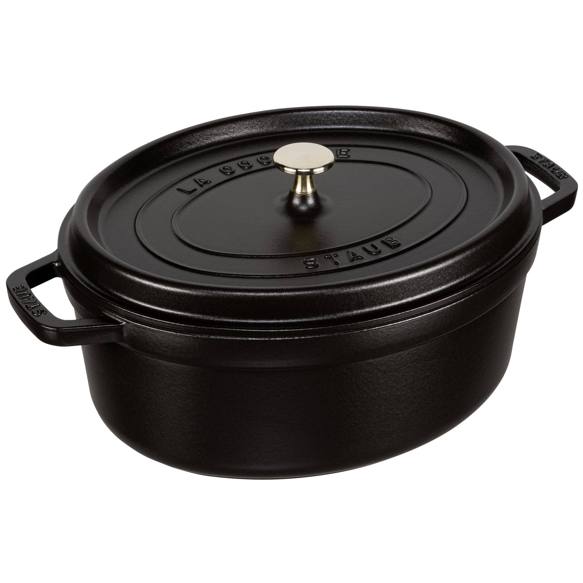Staub Oval Cocotte, 31cm Black, Cast Iron