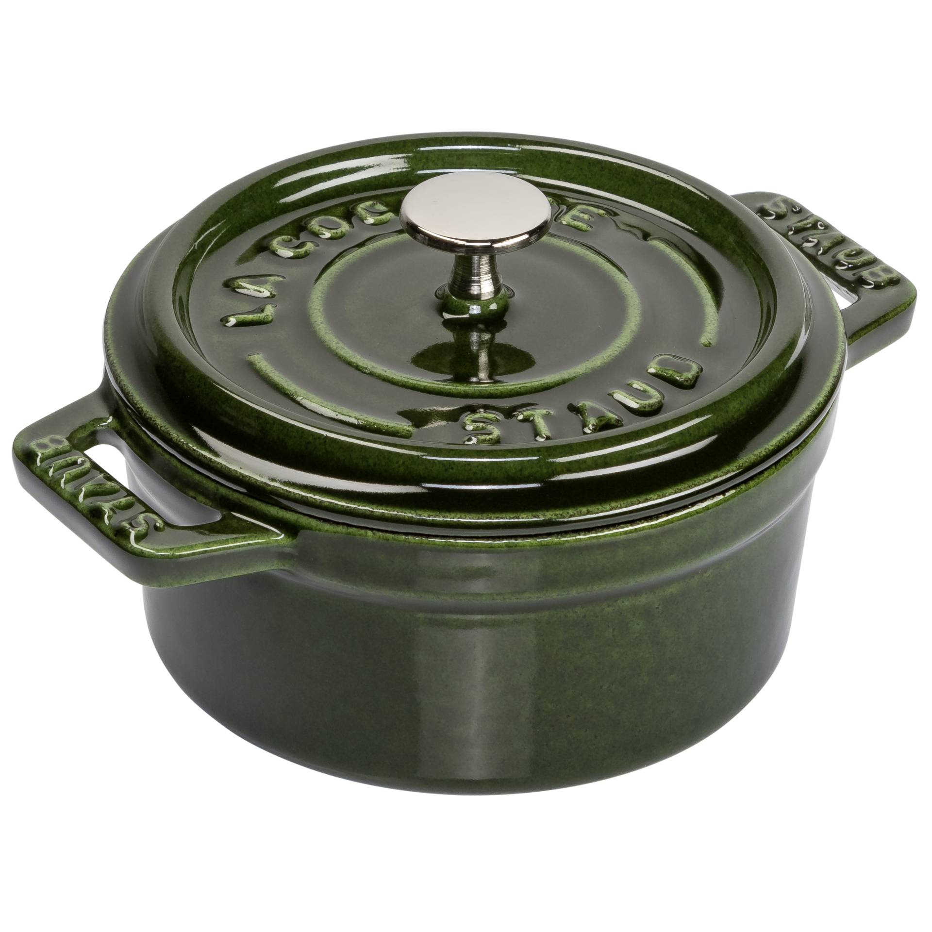 Staub Mini Cocotte 10cm round Basil, Cast Iron
