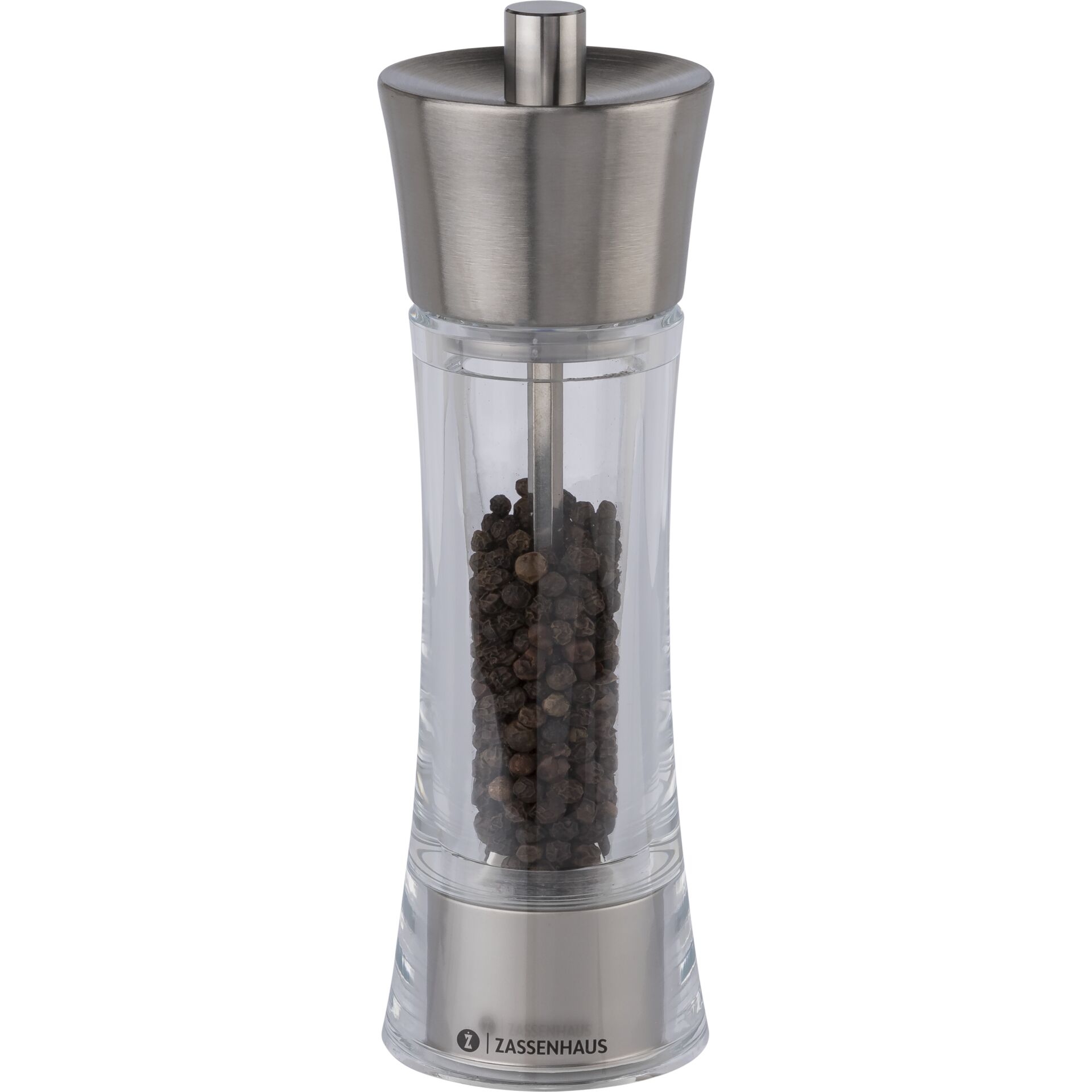 Zassenhaus pepper mill Aachen Acrylic Glass/Inox 18 cm