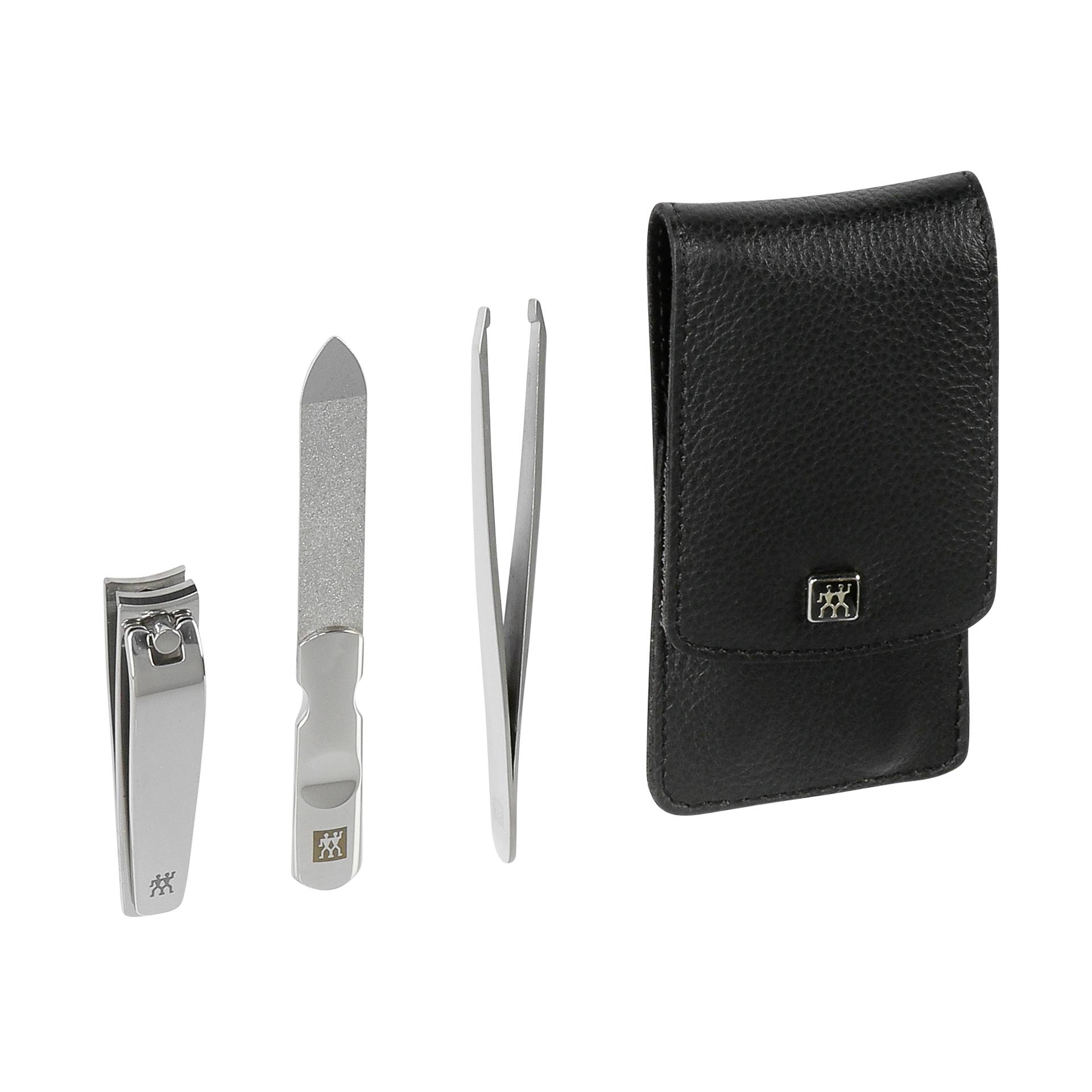 ZWILLING Maniküre Pediküre Set 3tlg. mit Nagelknipser, Leder