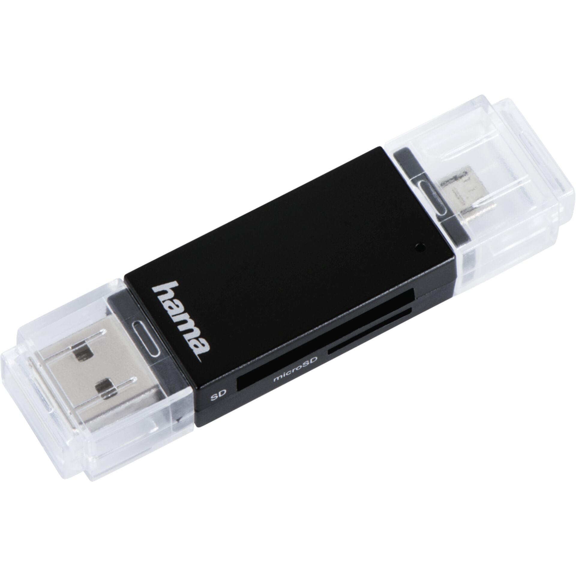 Hama USB 2.0 OTG Card Reader Basic SD/microSD black