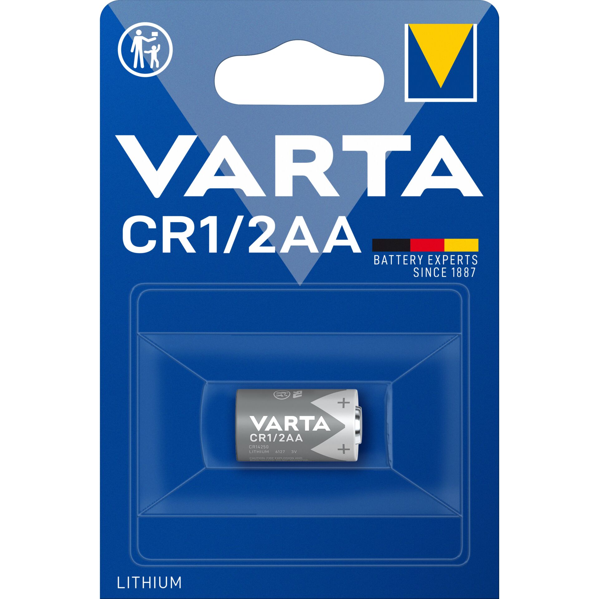 1x100 Varta Lithium CR 1/2 AA 700mAh 3V Master Box