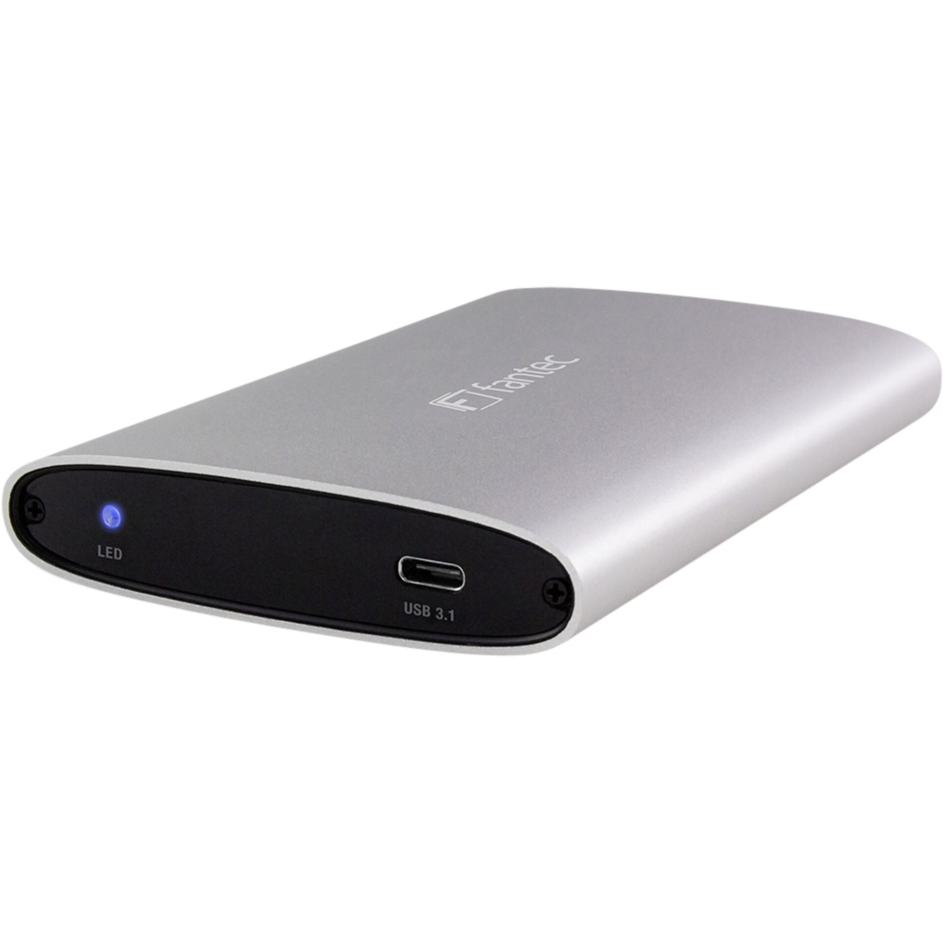 FANTEC ALU-25U31 silver 2,5 USB 3.1 Type C Aluminium