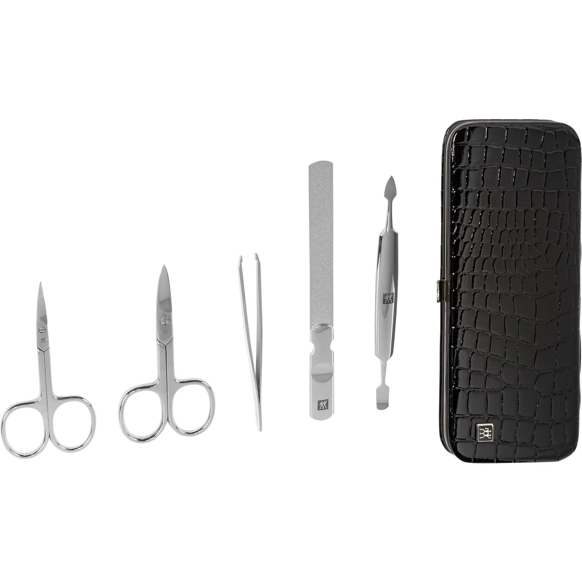 ZWILLING Manicure Pedicure Set w.Nail Scissors, 5-pc., Leather