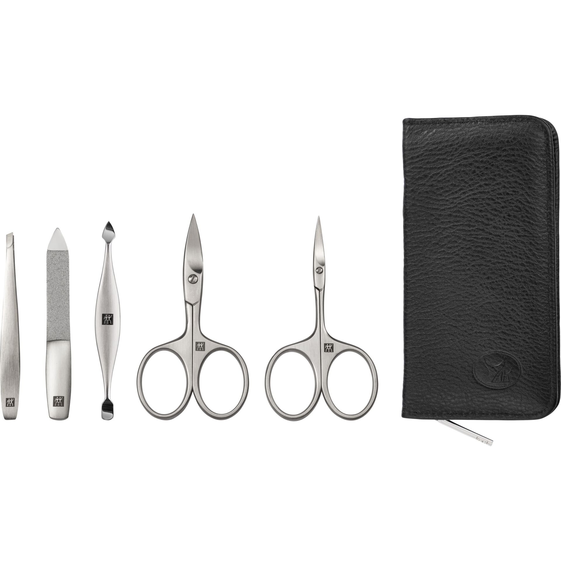 ZWILLING Manicure/Pedicure Set with Nail Scissors 5-pc.,Leather