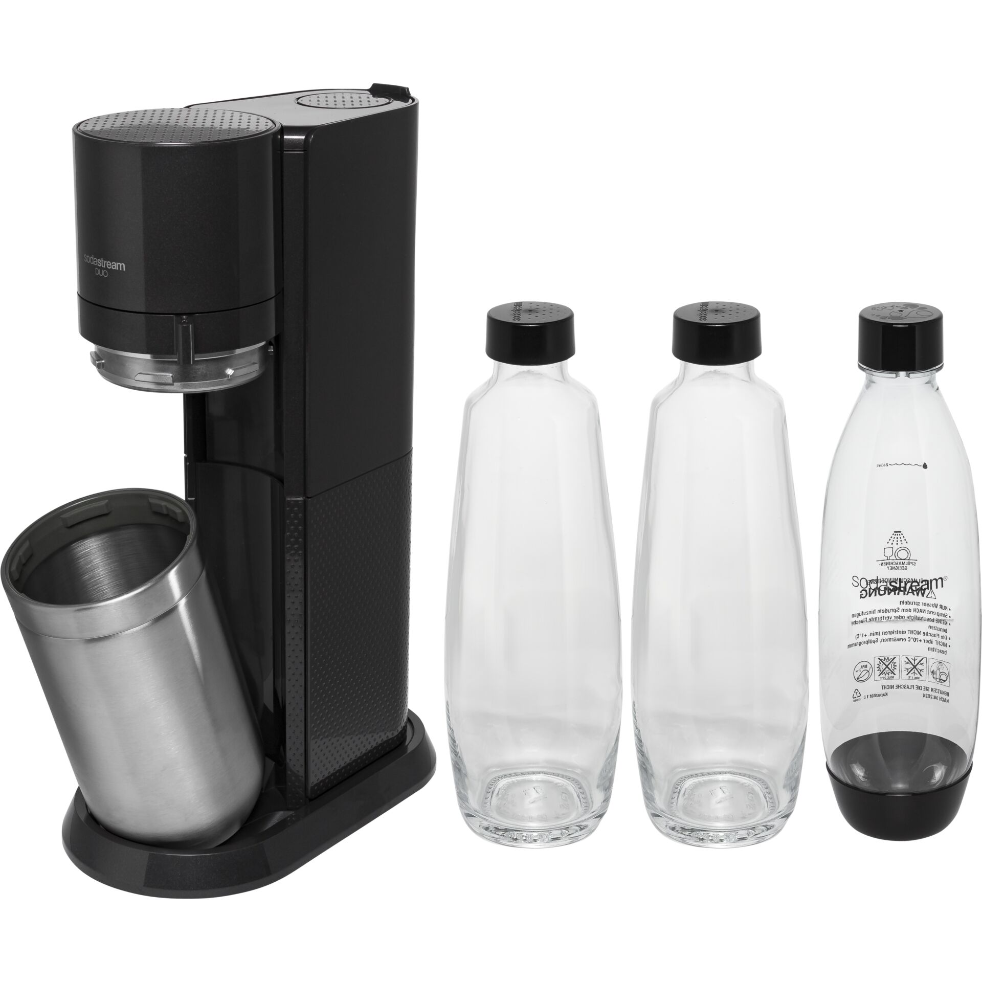 SodaStream Duo Titan Promo-Pack 2 Glass Carafes 1L + 1 Fuse 1L