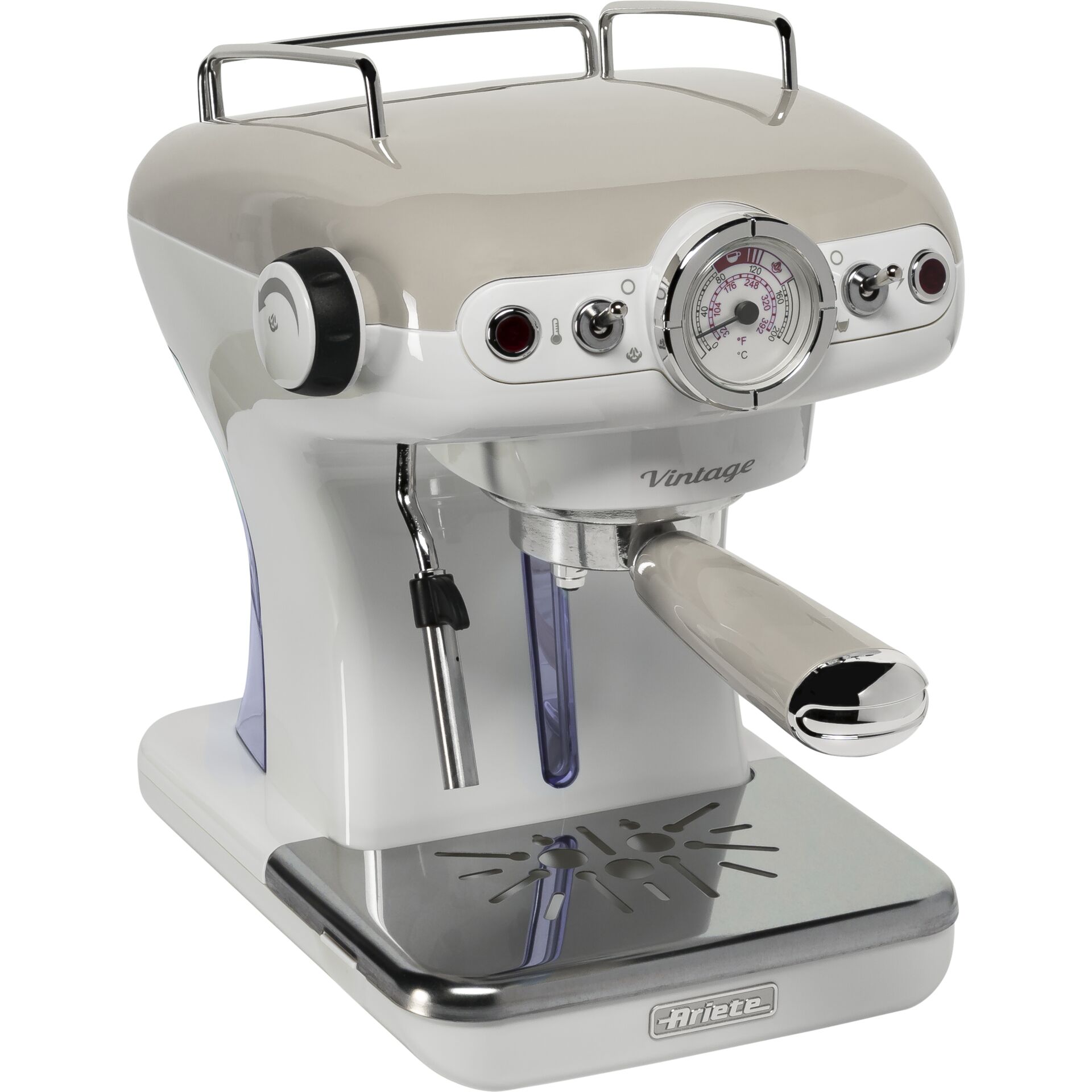 Ariete Vintage Espresso Machine, beige