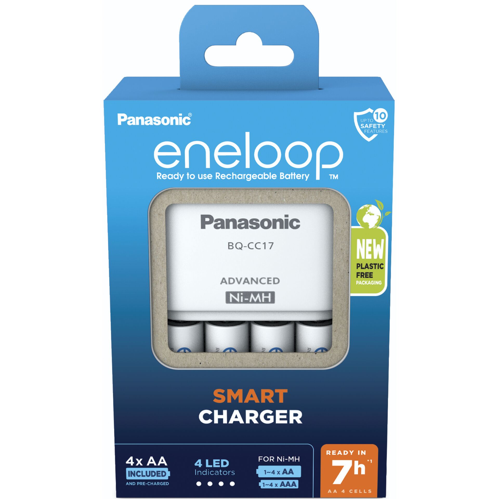 Panasonic Eneloop Smart Charger BQ-CC17 inkl.4xAA K-KJ17MCD40E