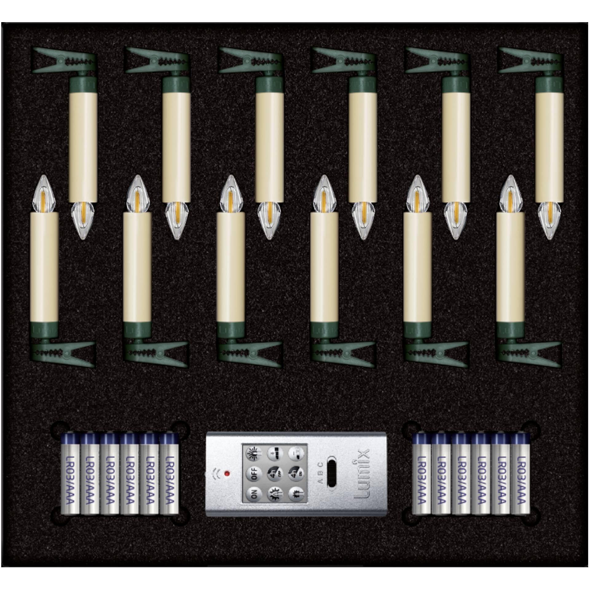 Krinner Lumix Superlight Flame Mini Ivory 12 pcs. Set