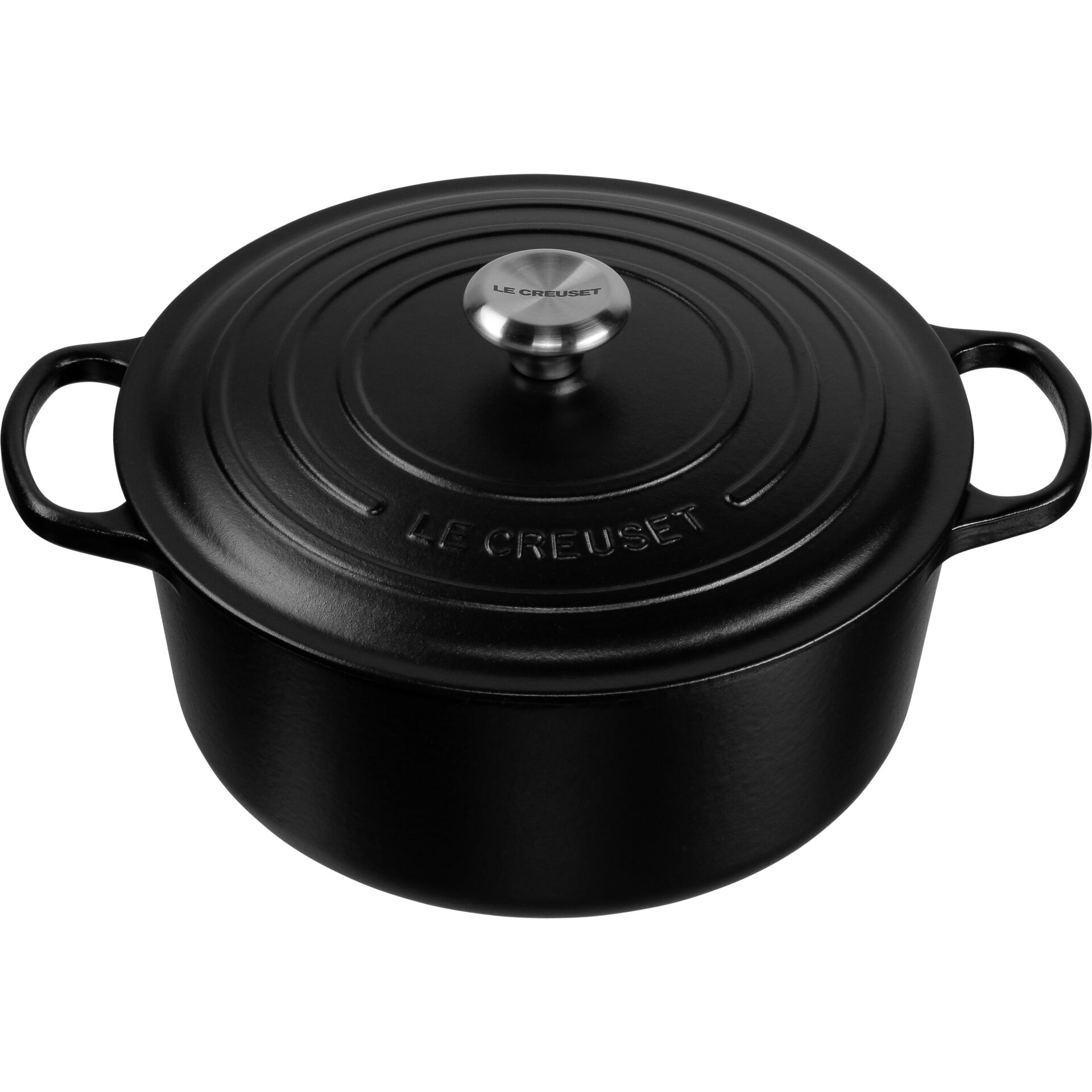 Le Creuset Signature Casserole round 30 cm satin black