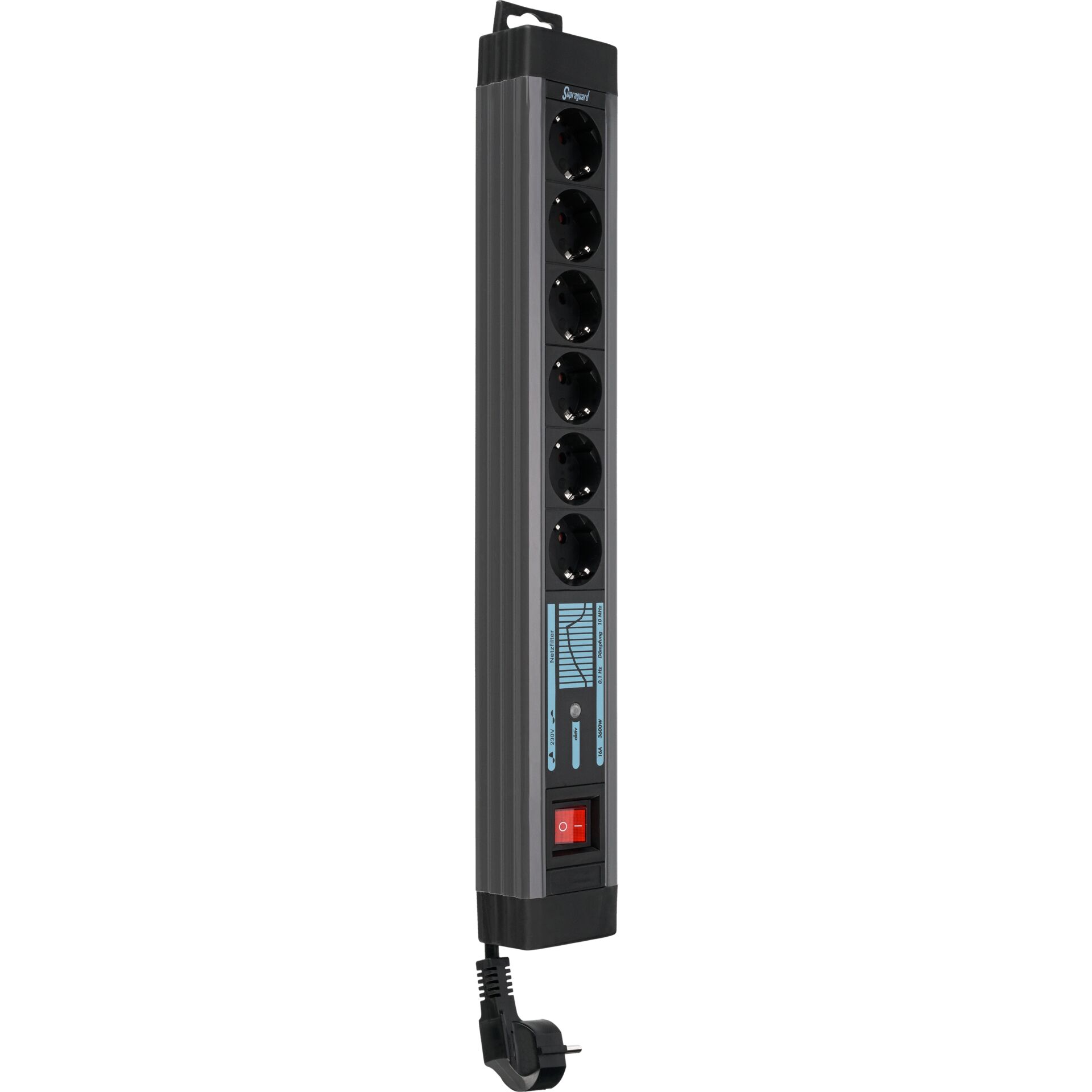 REV outlet Strip 6-fold 3m Supraguard anthracite