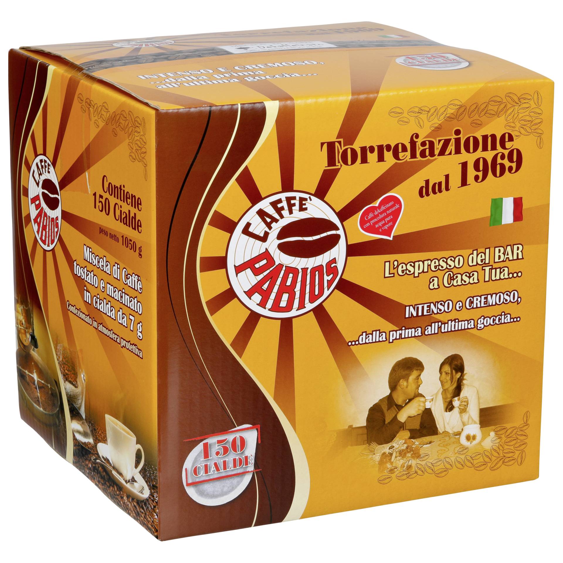 Caffè Pabios ESE Entkoffeiniert 150 Pads