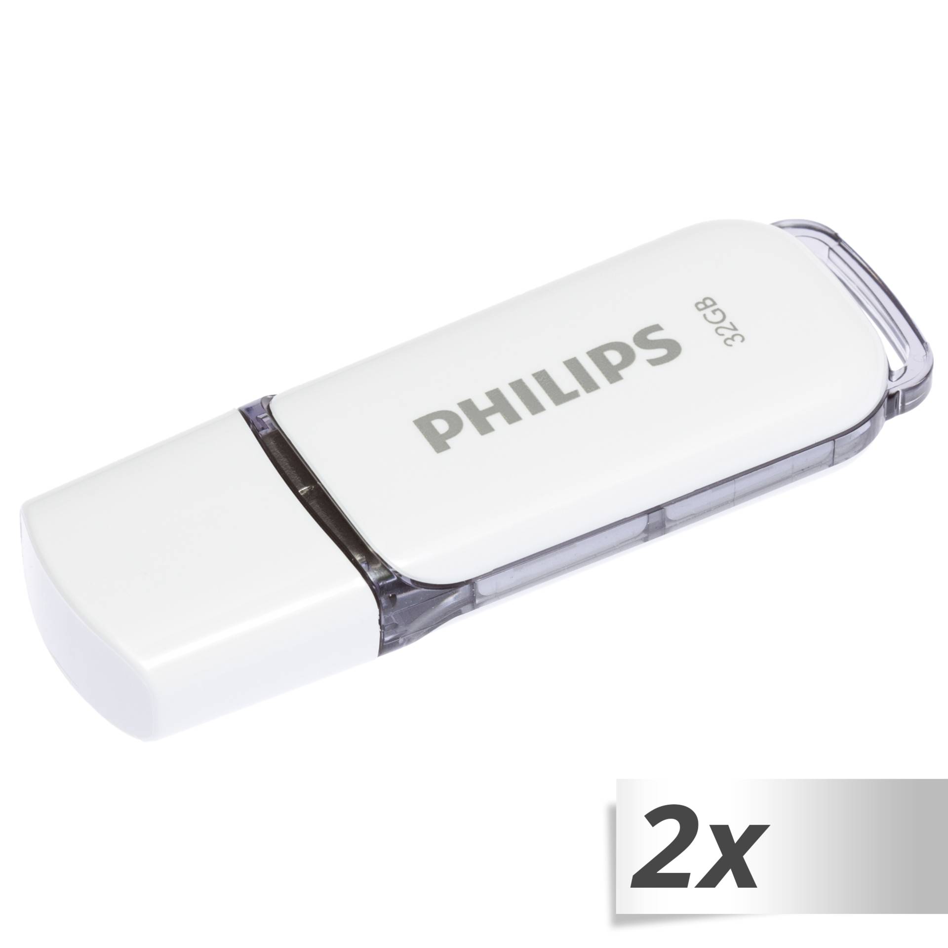 Philips USB 2.0 2-Pack 32GB Snow Edition Shadow Grey