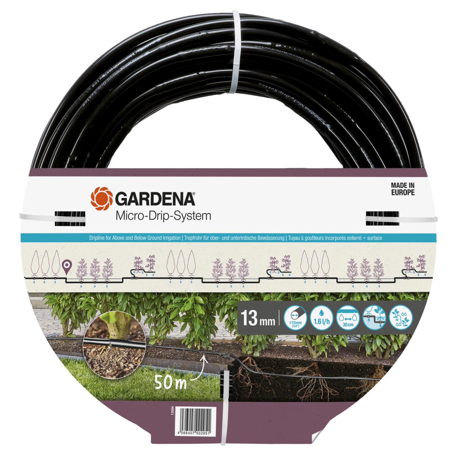 Gardena Micro-Drip-System Pipe 1,6 l/h, 50m