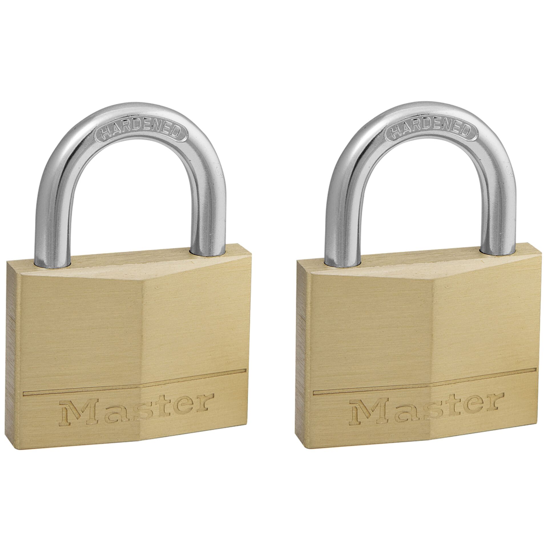 Master Lock Padlock Brass 2 Pack 150EURT