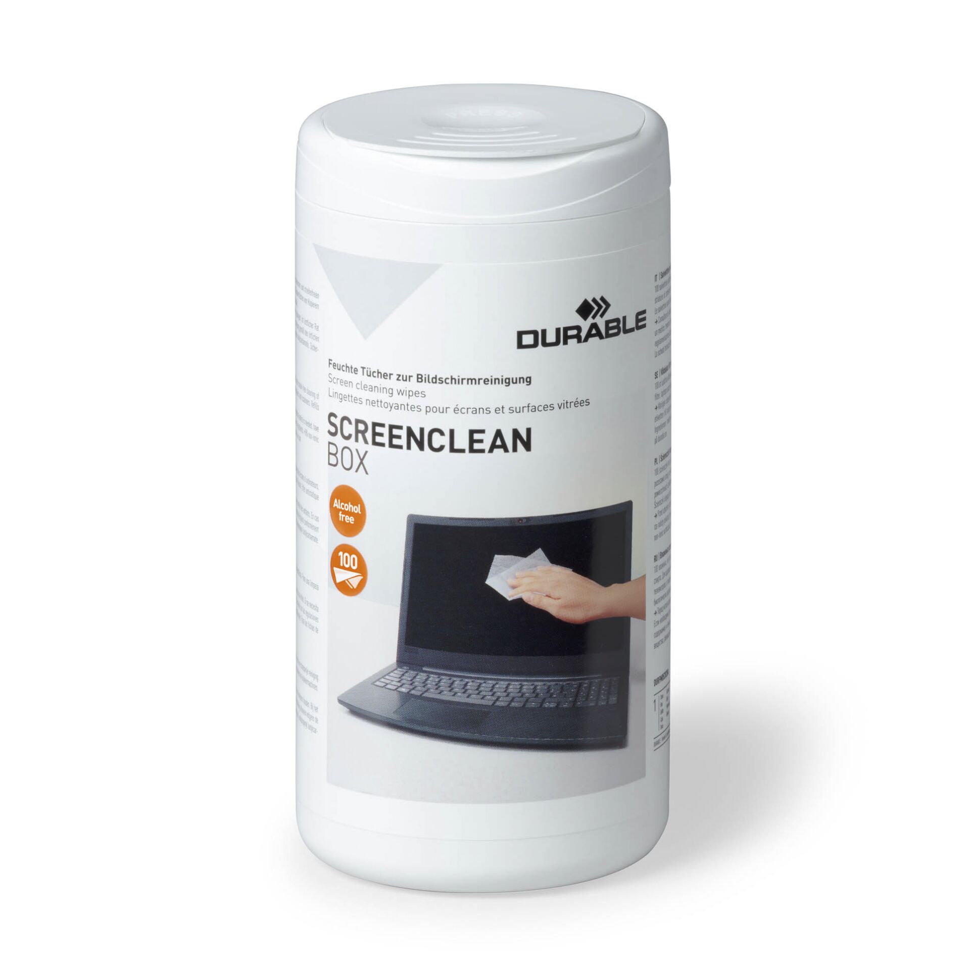 Durable SCREENCLEAN BOX 100 Screen Cleaning Wipes 573602