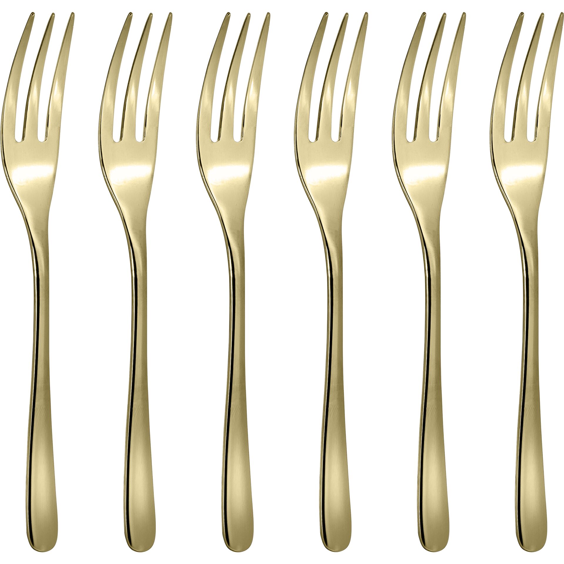 Sambonet Taste PVD 6 Cake Forks Set