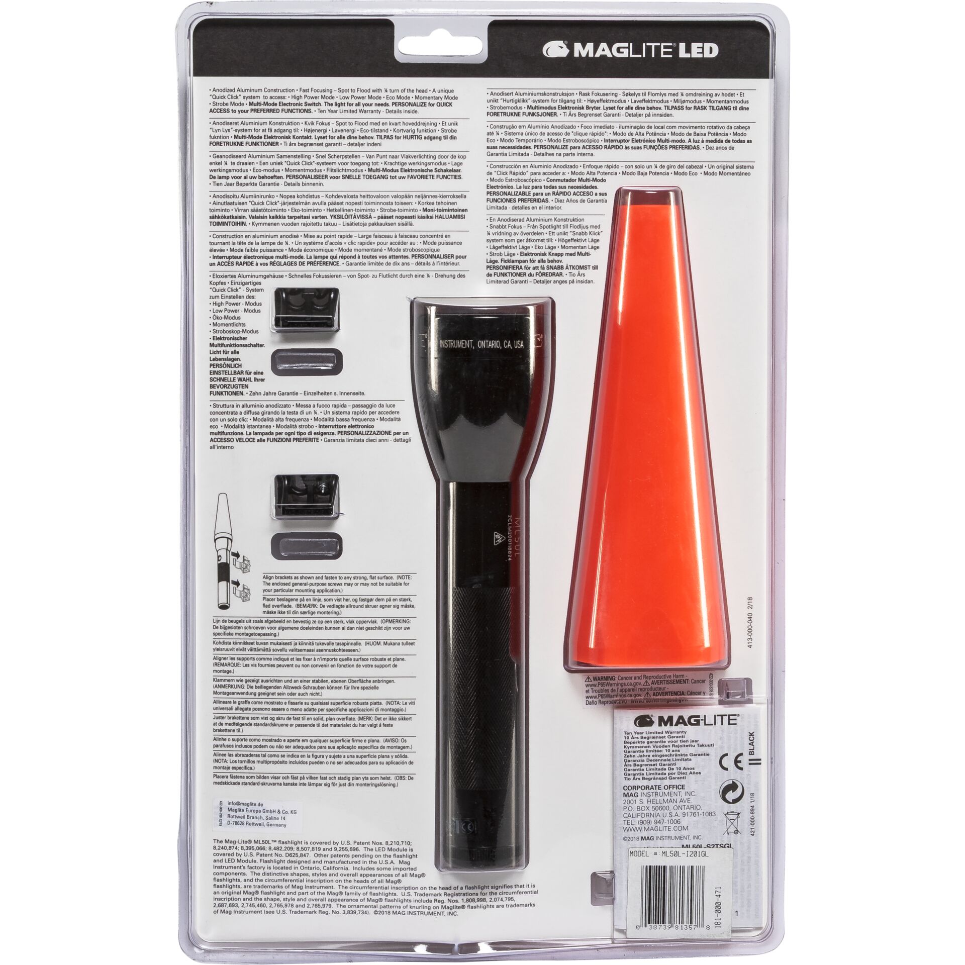 Maglite ML50 LED Sicherheitslampe black