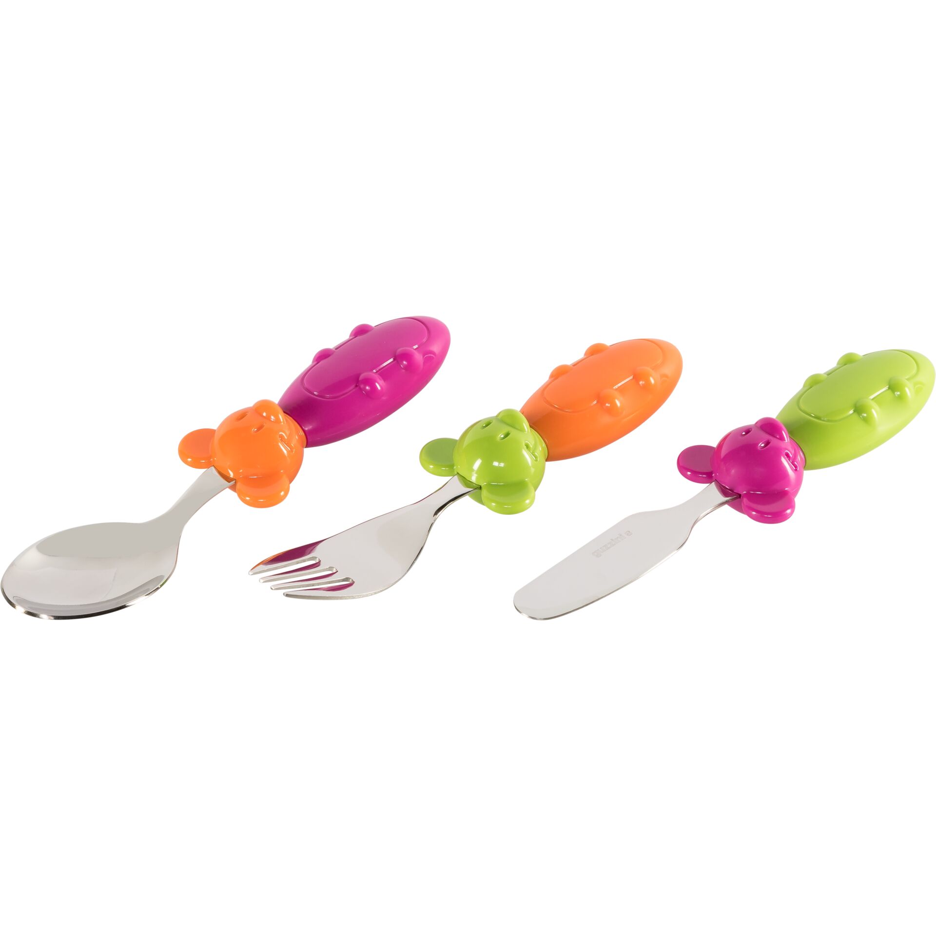 Guzzini TIP TOP TAP Mini 3 Pcs. Cutlery Set w. Case Asstd.color