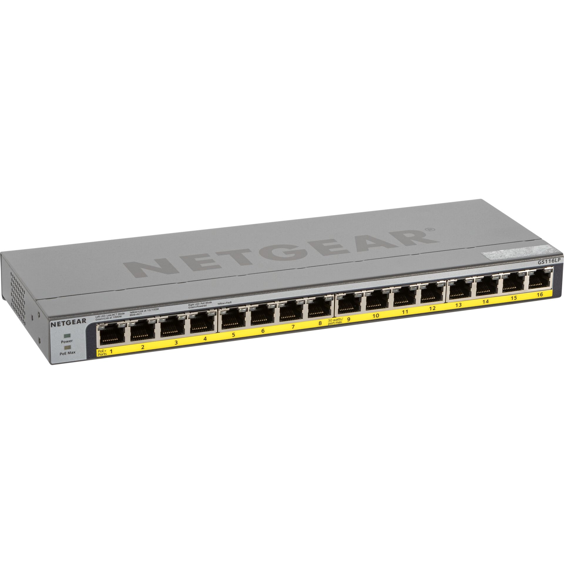 Netgear GS116LP-100EUS 16 Port PoE + unmanaged Switch 76W