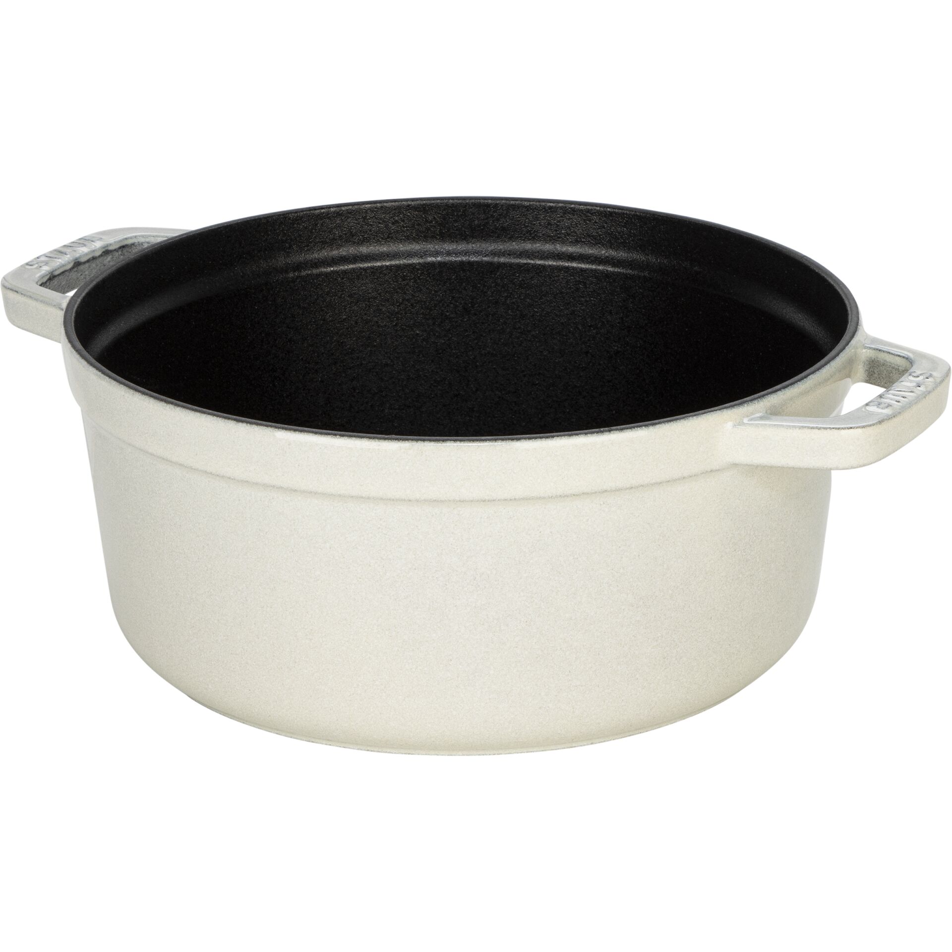 Staub La Cocotte 24cm round, White Truffle, Cast Iron