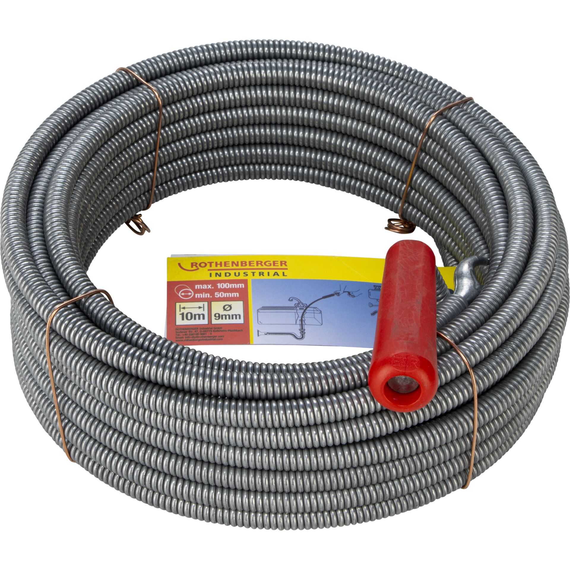 Rothenberger Industrial Cleaning Spiral with Retrieval Drill